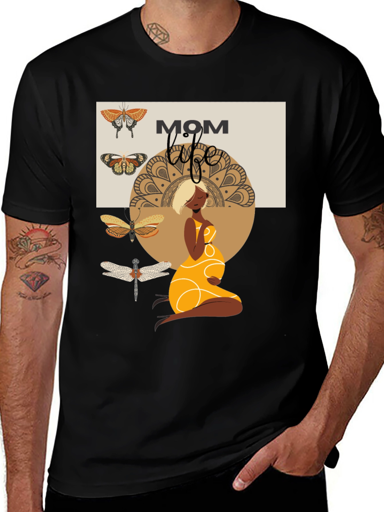 Variant 7 of Mom Life Graphic Tee - Maternity T-Shirt