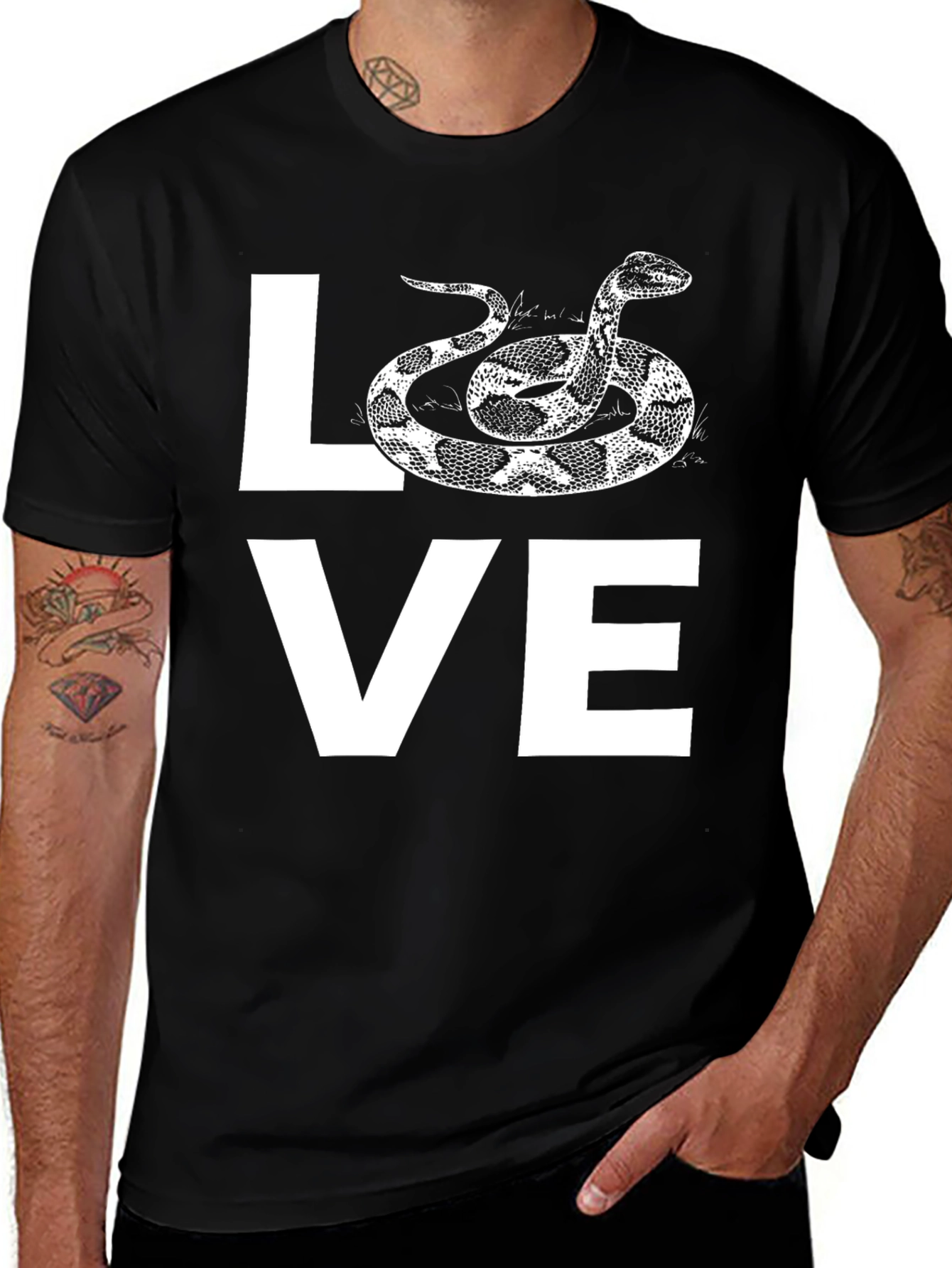 Variant 16 of Love Snake T-Shirt - Unique Graphic Tee