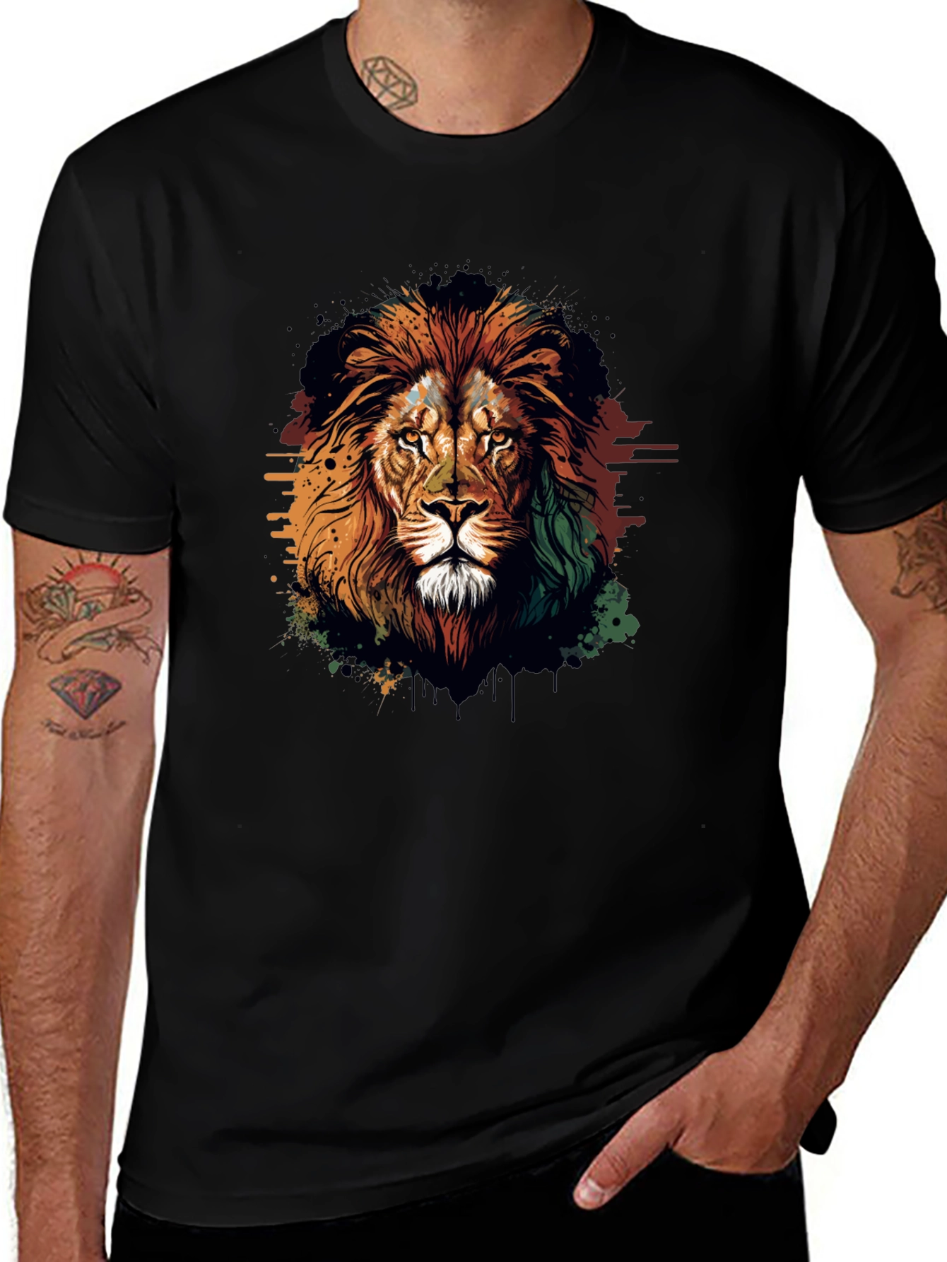 Variant 26 of Lion King Graphic Tee - Black Cotton Comfort