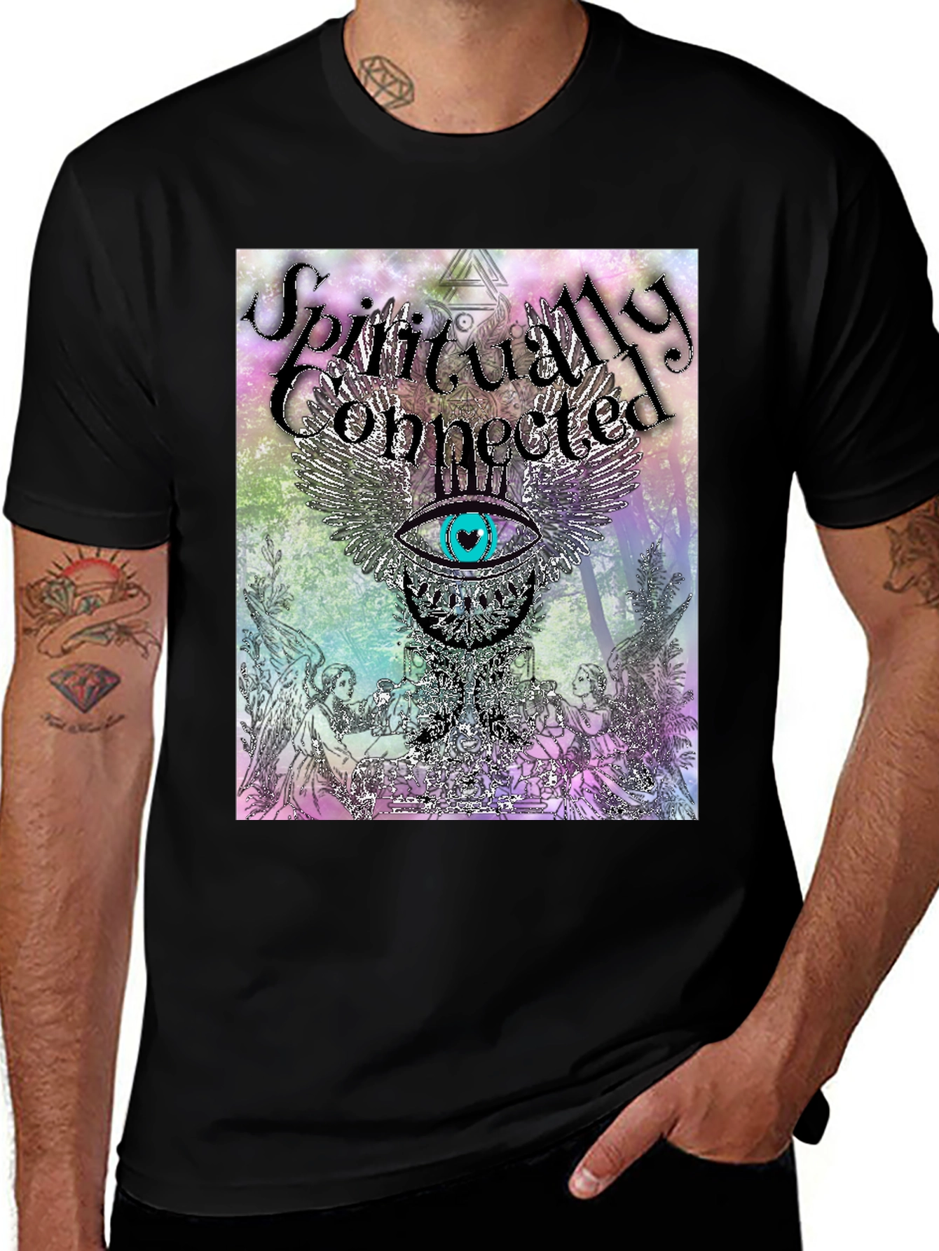 Variant 4 of Spiritually Connected Graphic Tee - Unisex