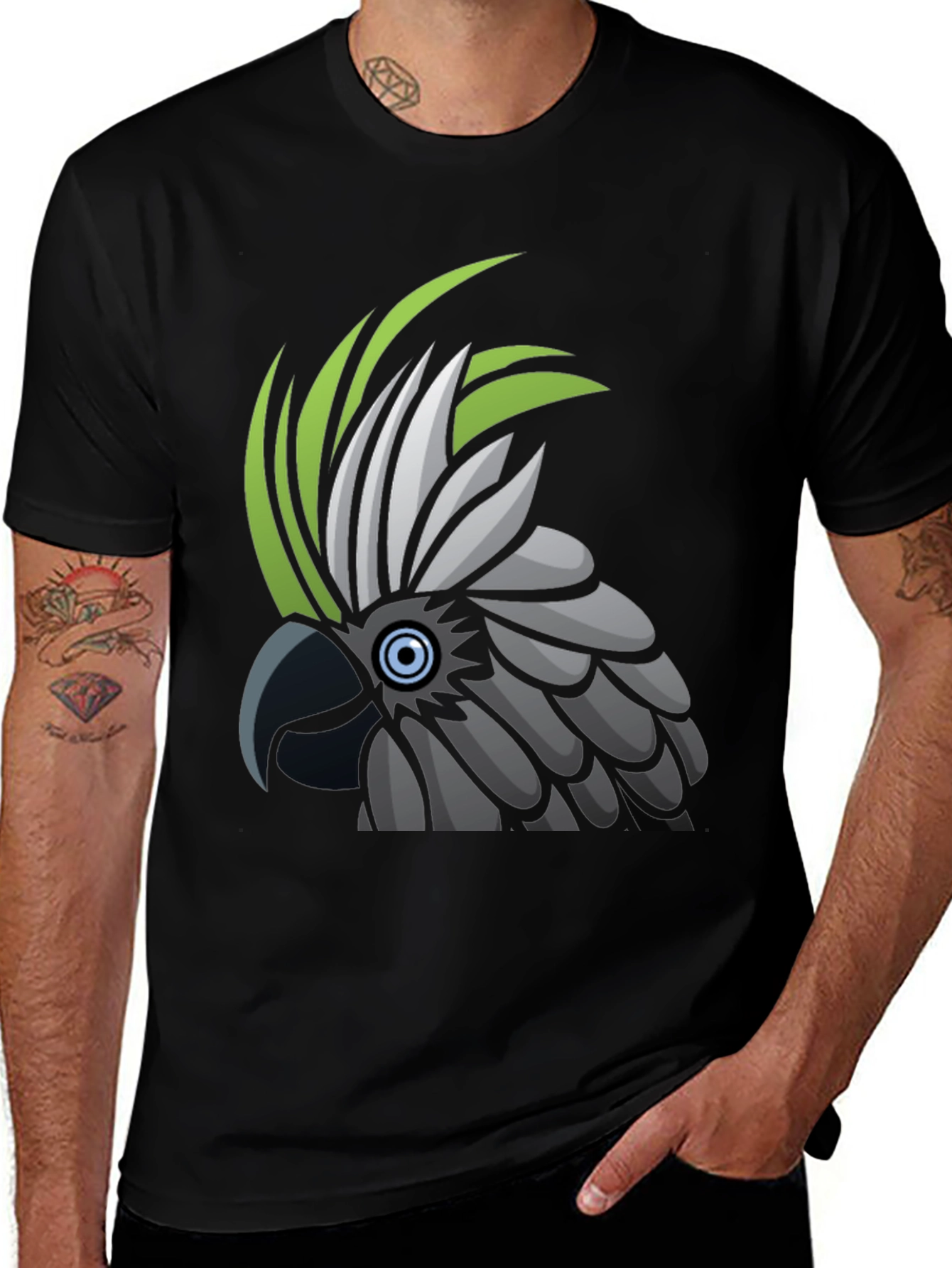 Variant 30 of Cockatoo Graphic T-Shirt - Unique Bird Design