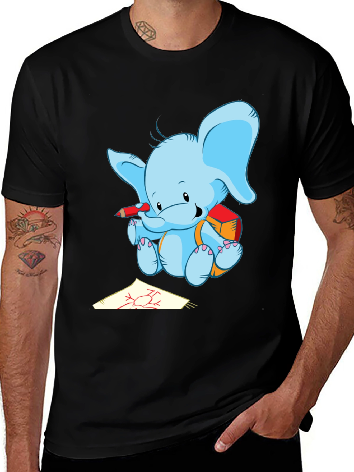 Variant 6 of Elephant Artist Graphic Tee