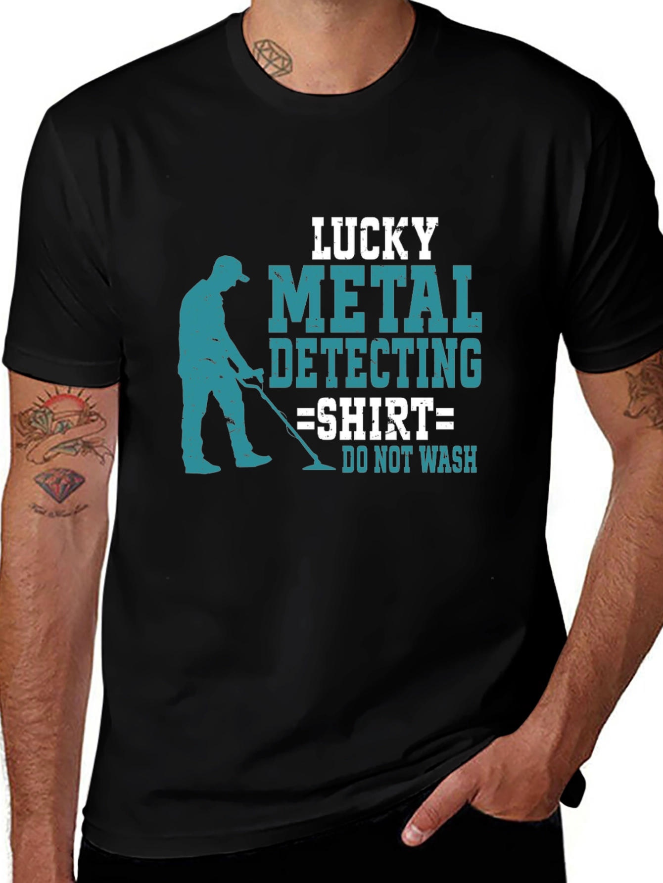 Variant 11 of Lucky Metal Detecting Shirt - Novelty T-Shirt