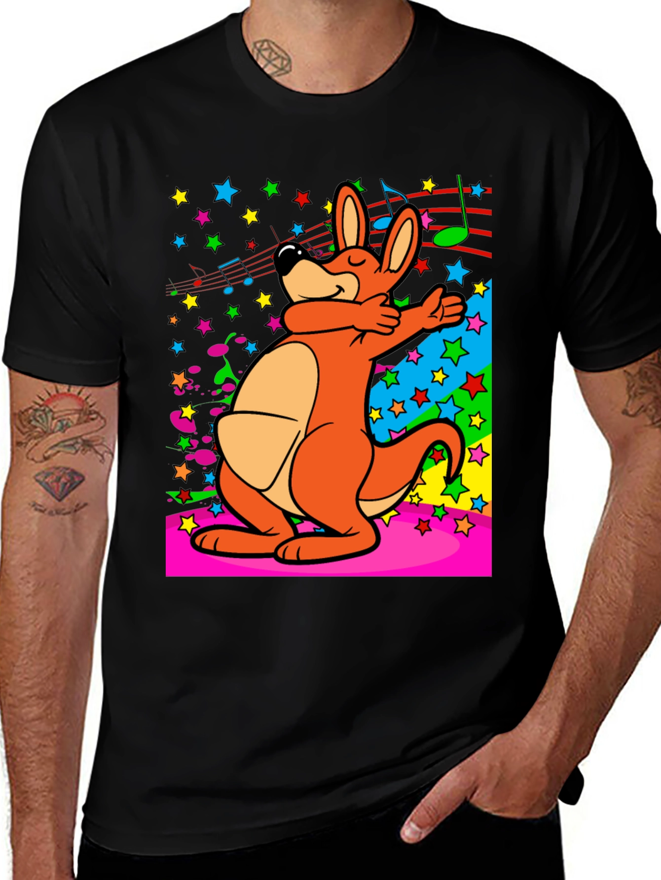 Variant 21 of Dabbing Kangaroo T-Shirt