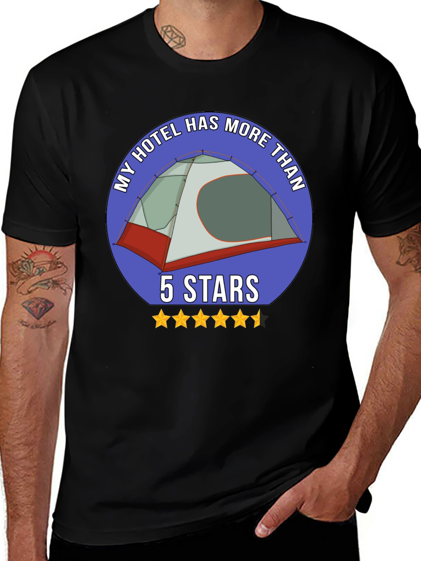 Variant 19 of My Hotel Has More Than 5 Stars Camping T-Shirt