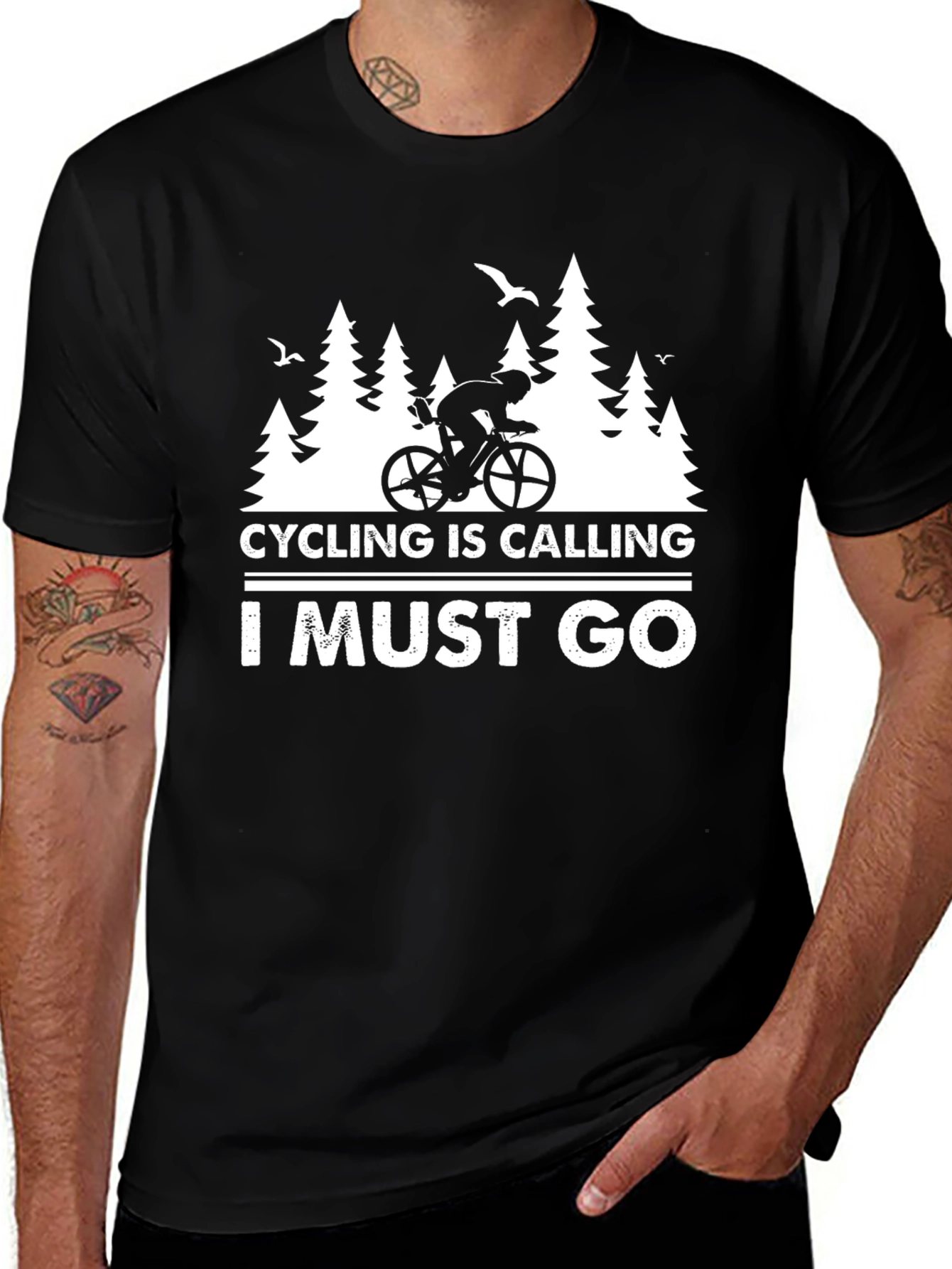 Variant 23 of Cycling is Calling I Must Go T-Shirt