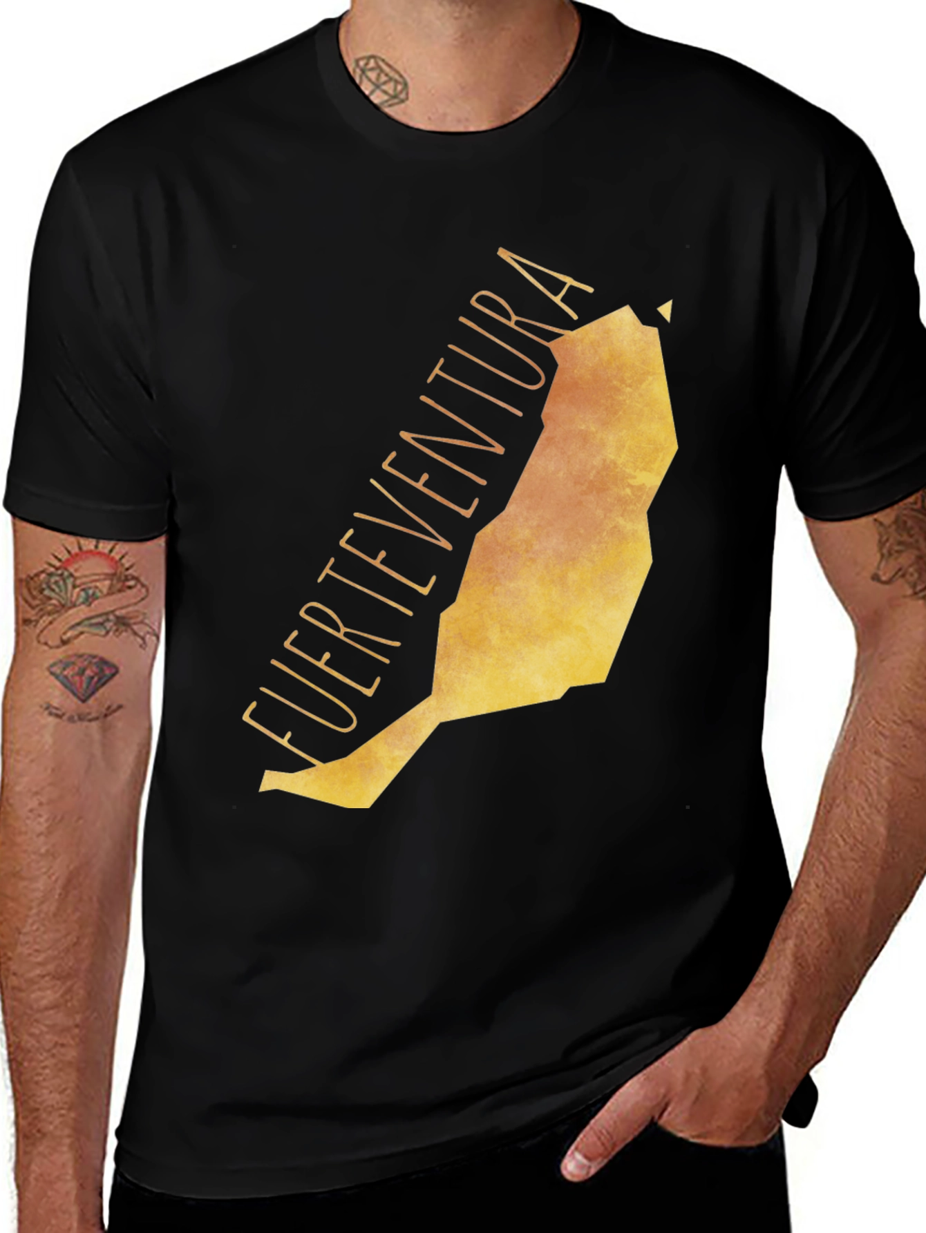 Fuerteventura Island Map Tee