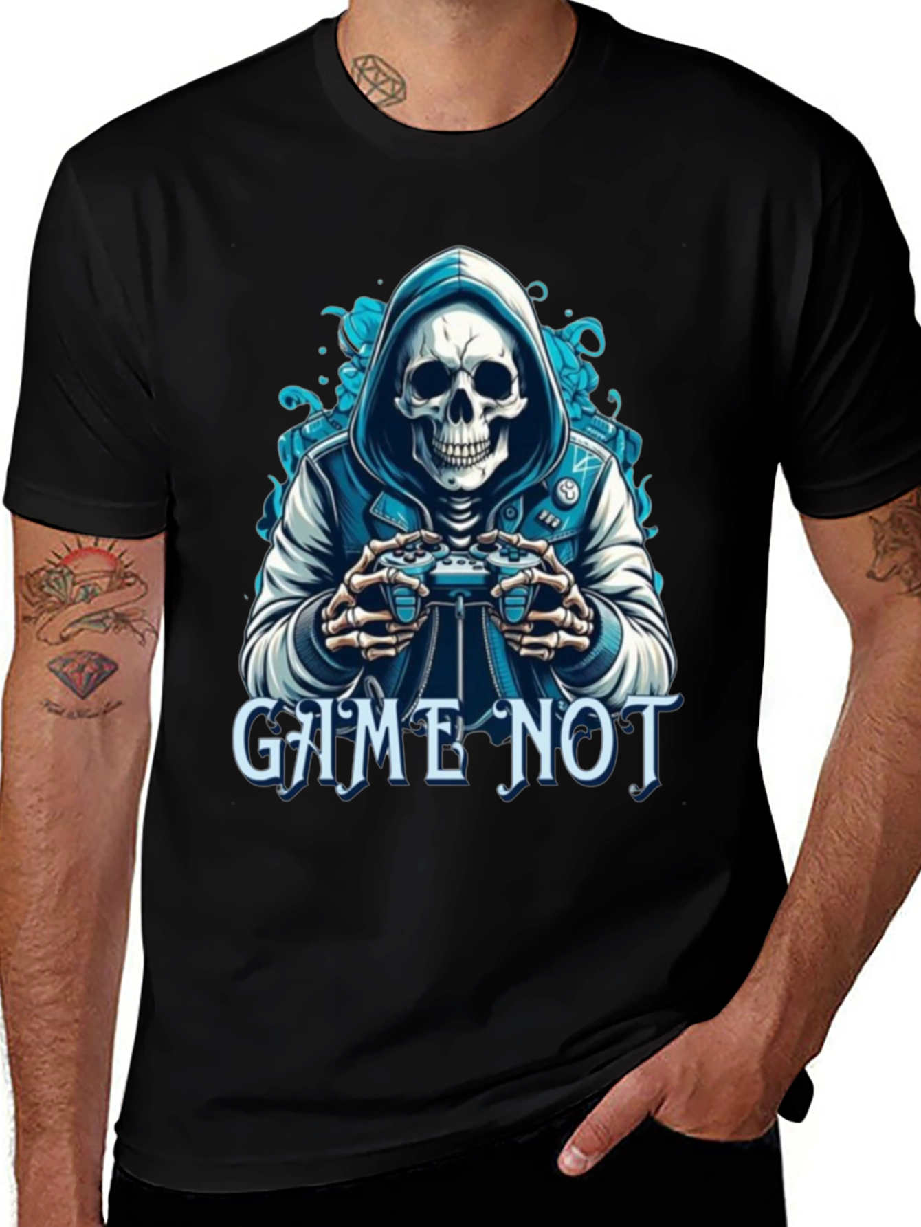 Variant 22 of Game Not Over Skull Gamer T-Shirt