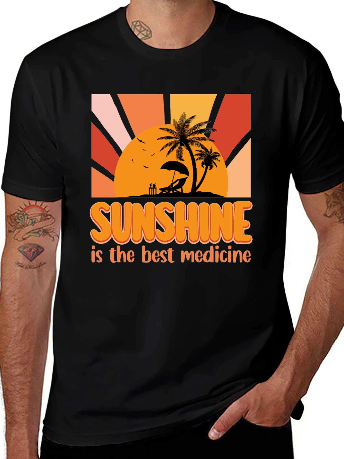 Variant 8 of Sunshine is the Best Medicine Graphic T-Shirt