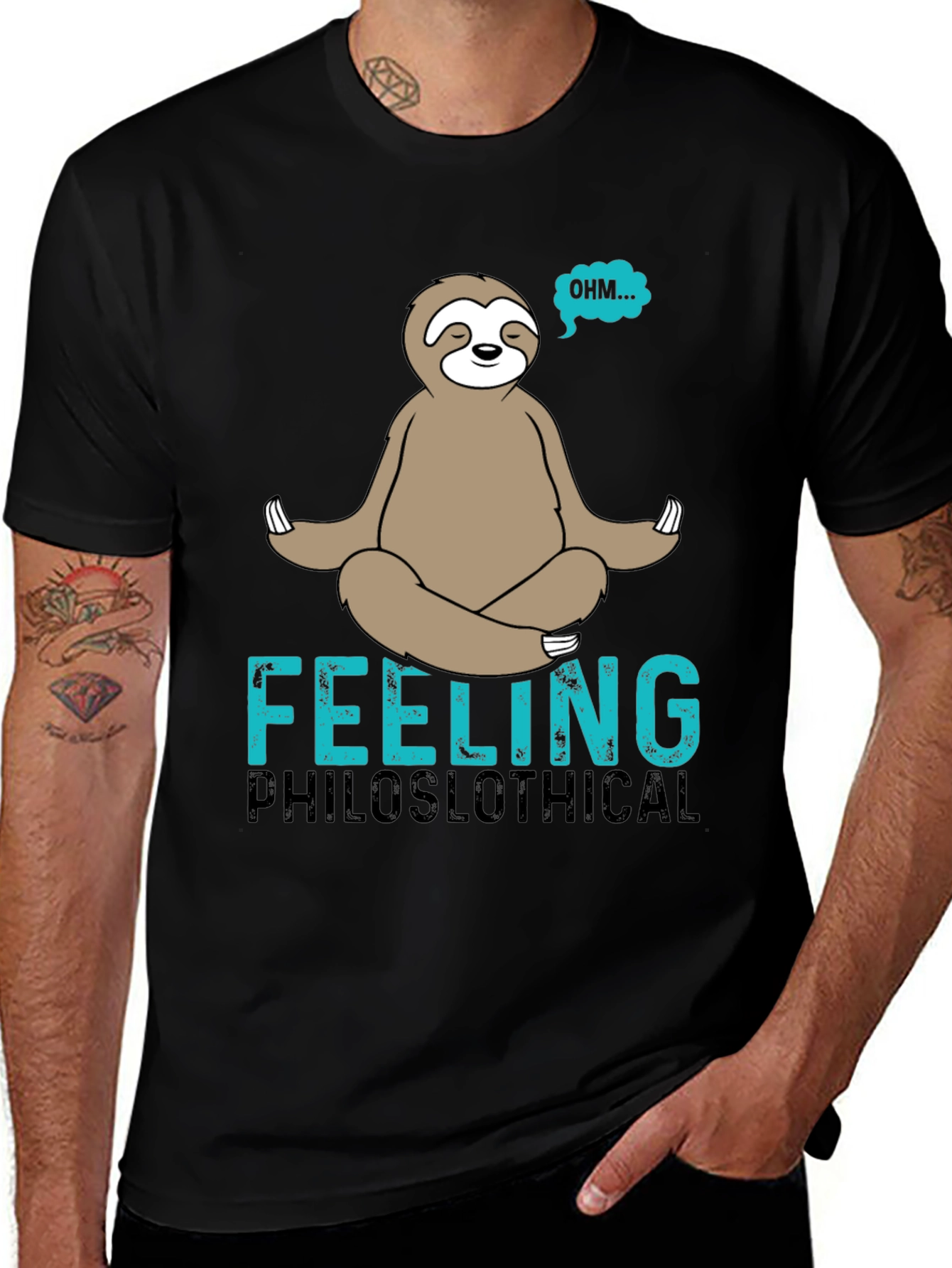 Variant 15 of Philoslothical T-Shirt - Funny Meditating Sloth Tee