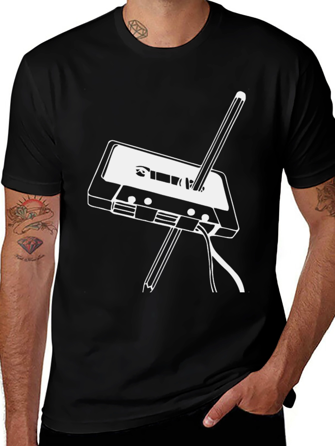 Variant 27 of Retro Cassette Tape T-Shirt - Music Lover Tee