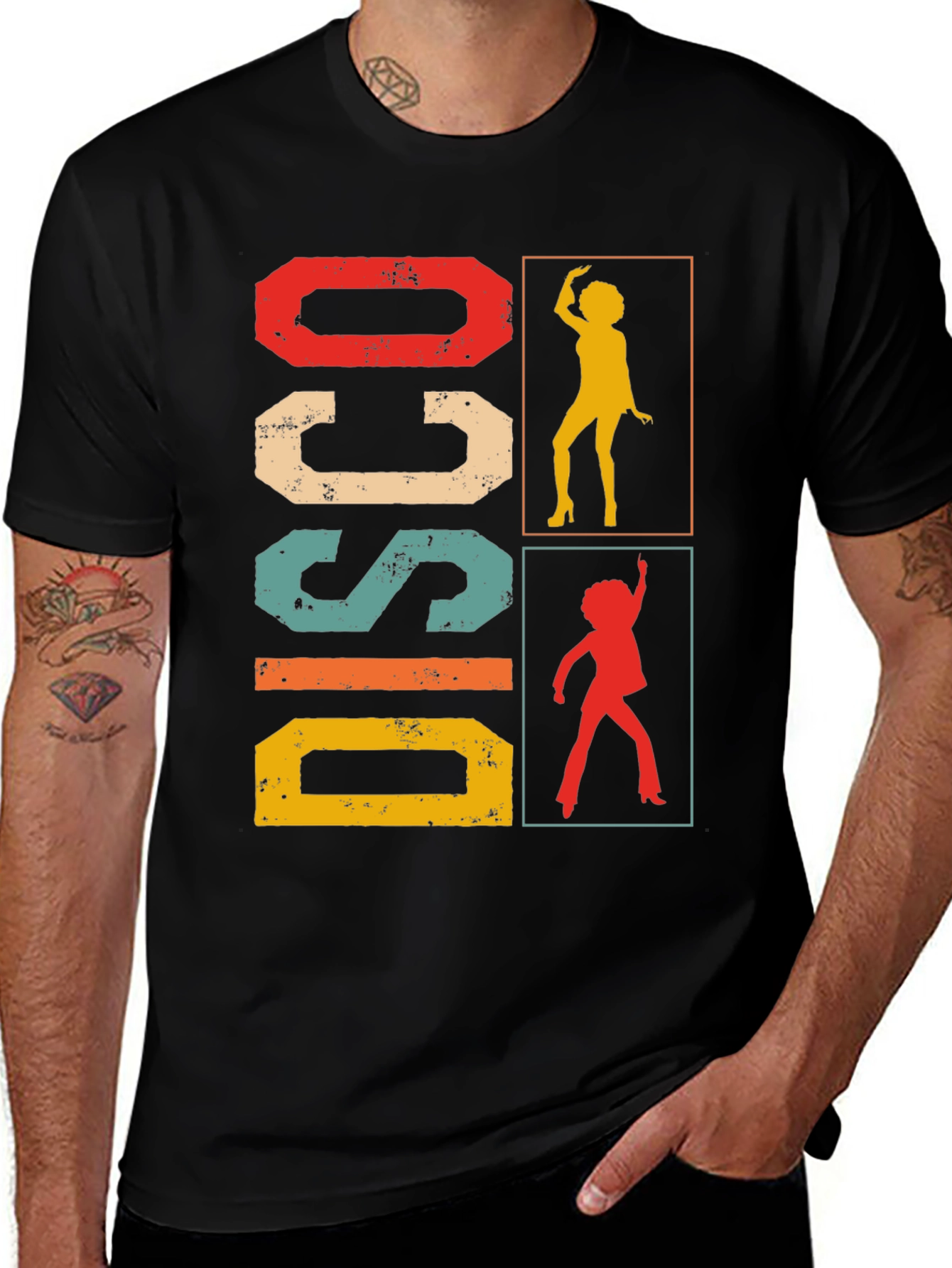 Variant 23 of Retro Disco Graphic T-Shirt - Vintage Style Dance Tee