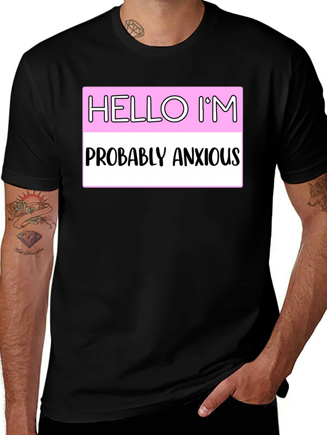 Variant 4 of Anxious Introvert Graphic Tee - Express Yourself!