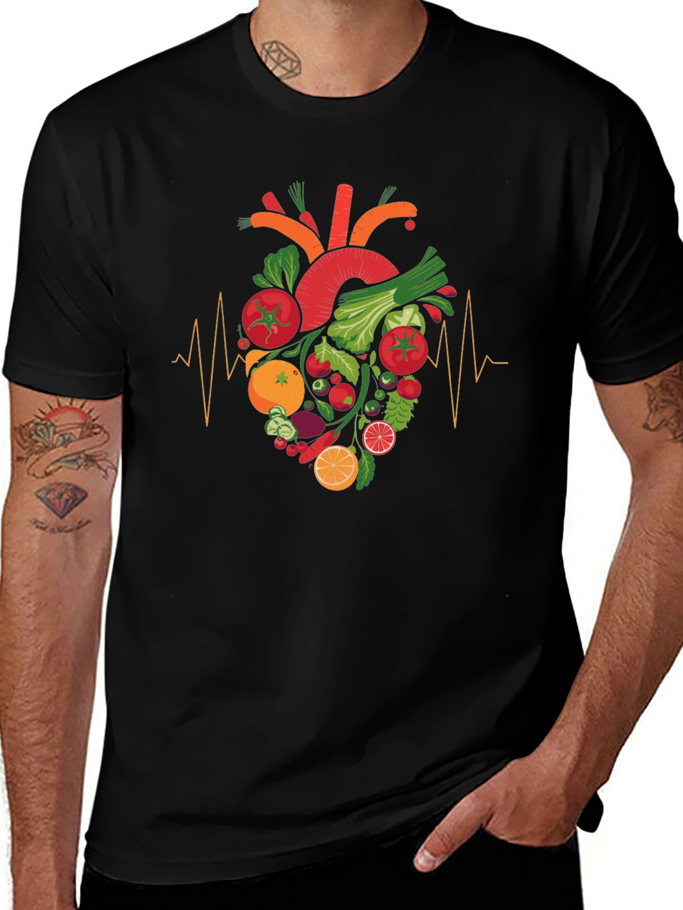 Healthy Heart Vegetable T-Shirt
