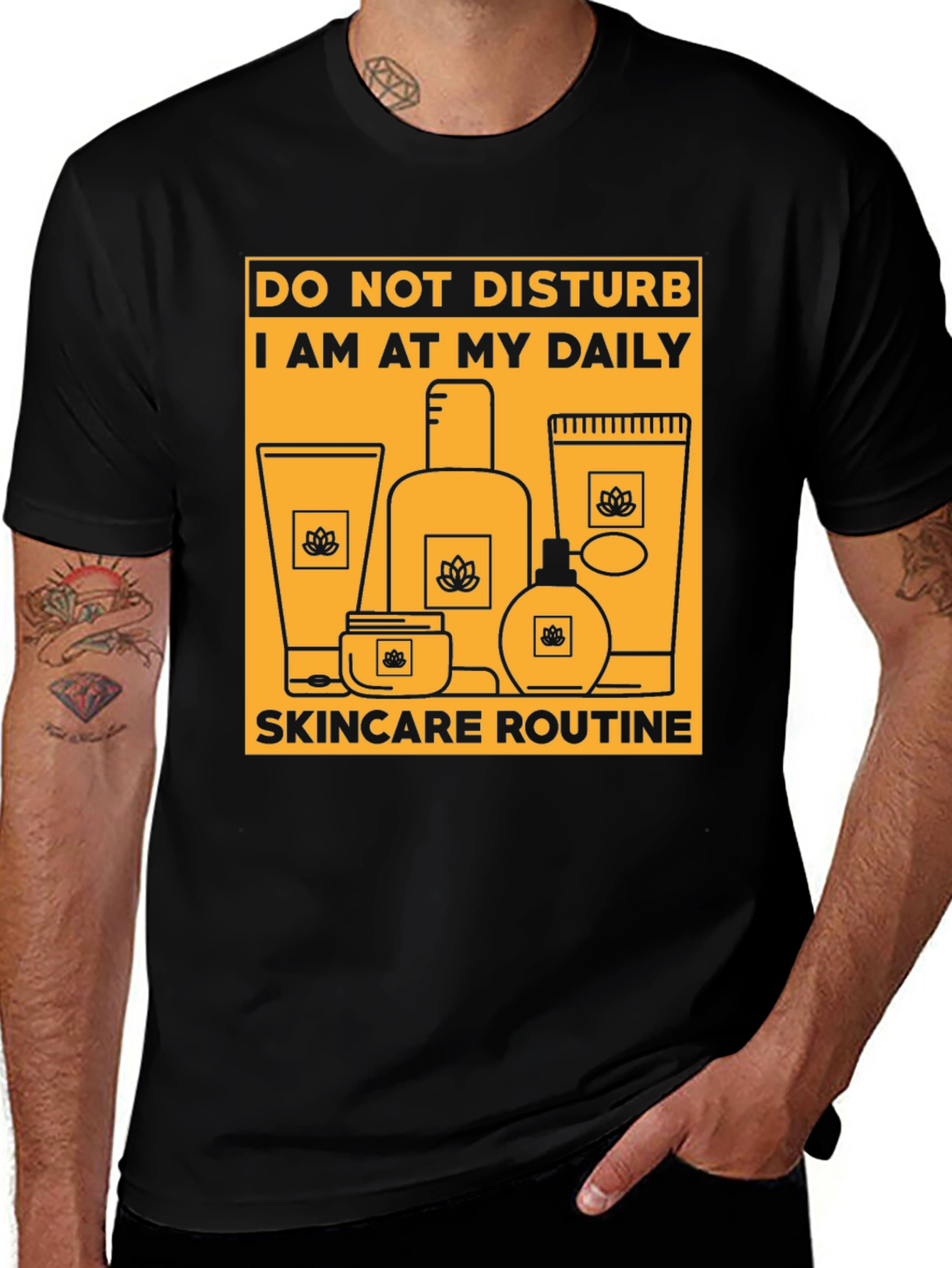 Variant 2 of Skincare Routine T-Shirt, Daily Self-Care, Funny Graphic Tee