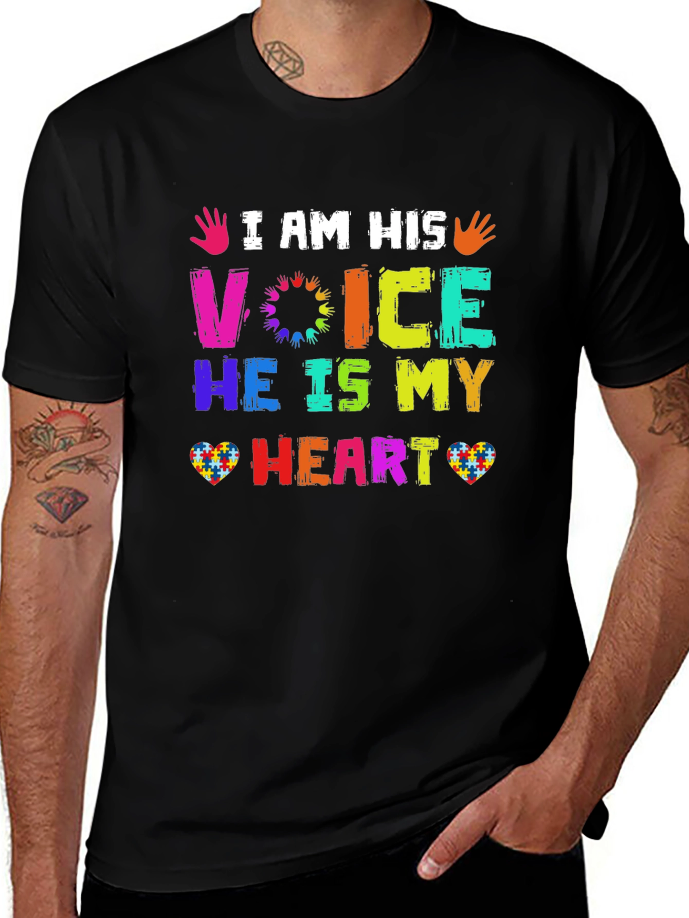 Variant 29 of I Am His Voice Autism Awareness T-Shirt