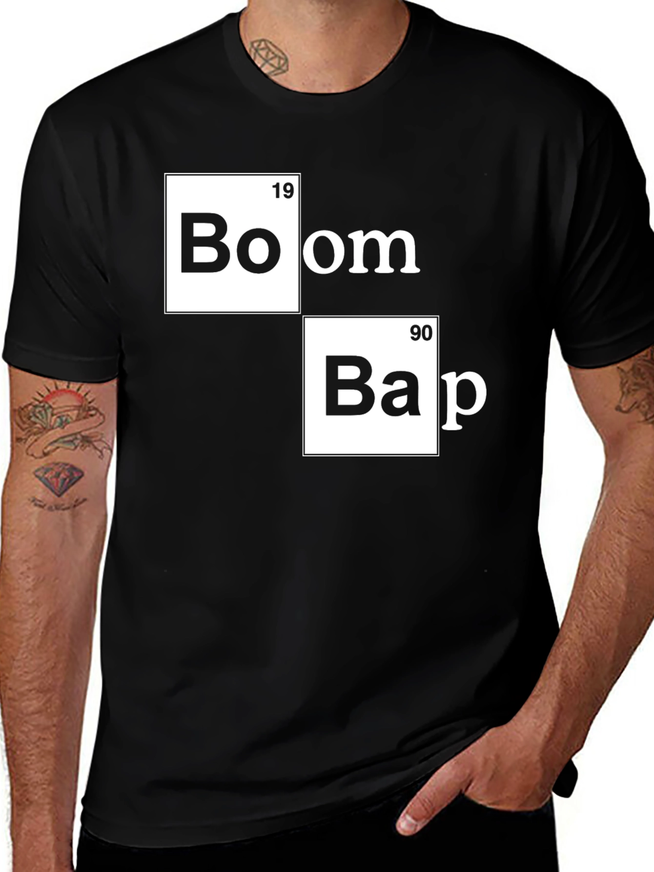 Boom Bap Periodic Table T-Shirt - Hip Hop Music Fan Tee