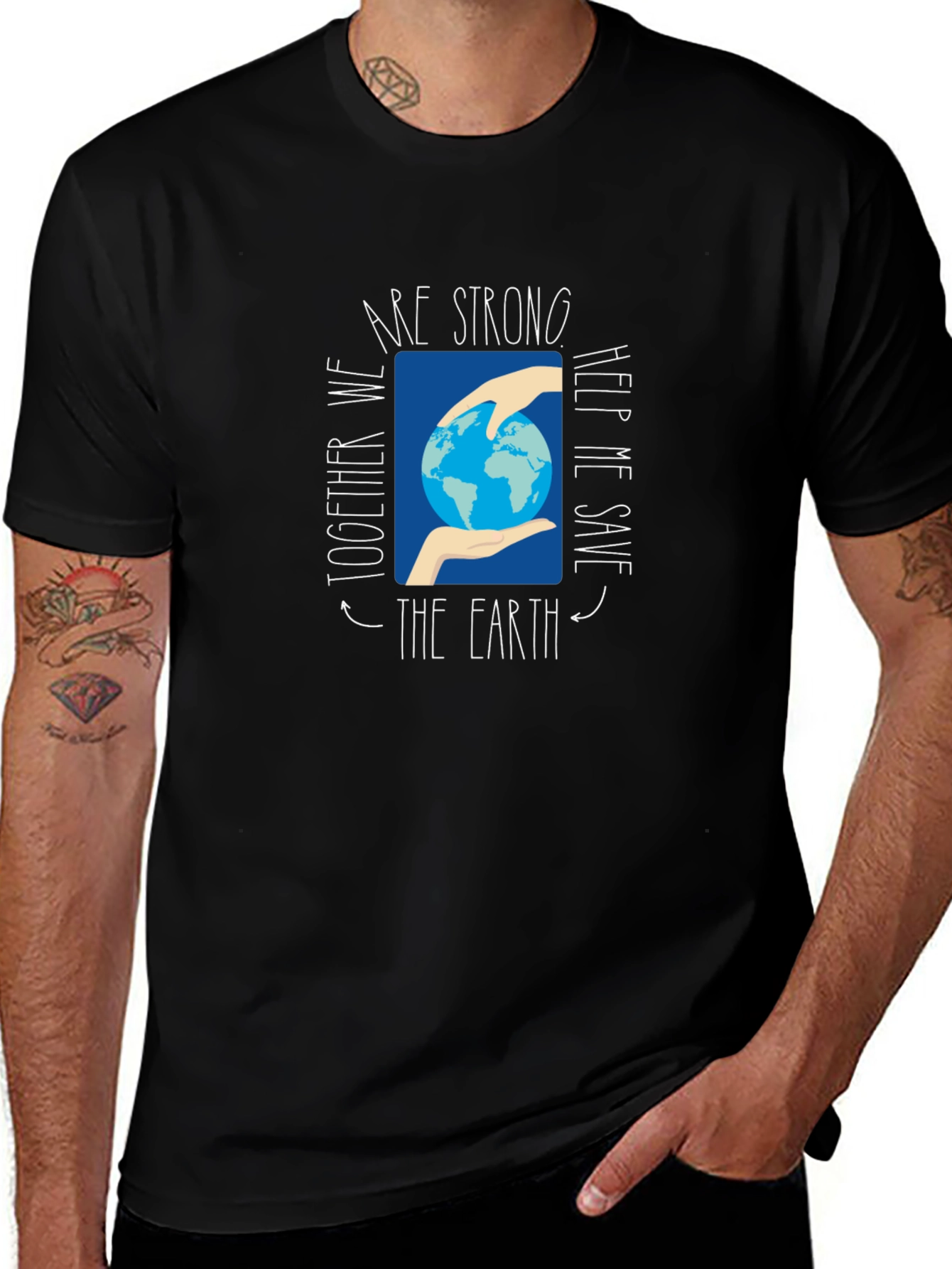 Variant 14 of Save the Earth Graphic Tee - Black