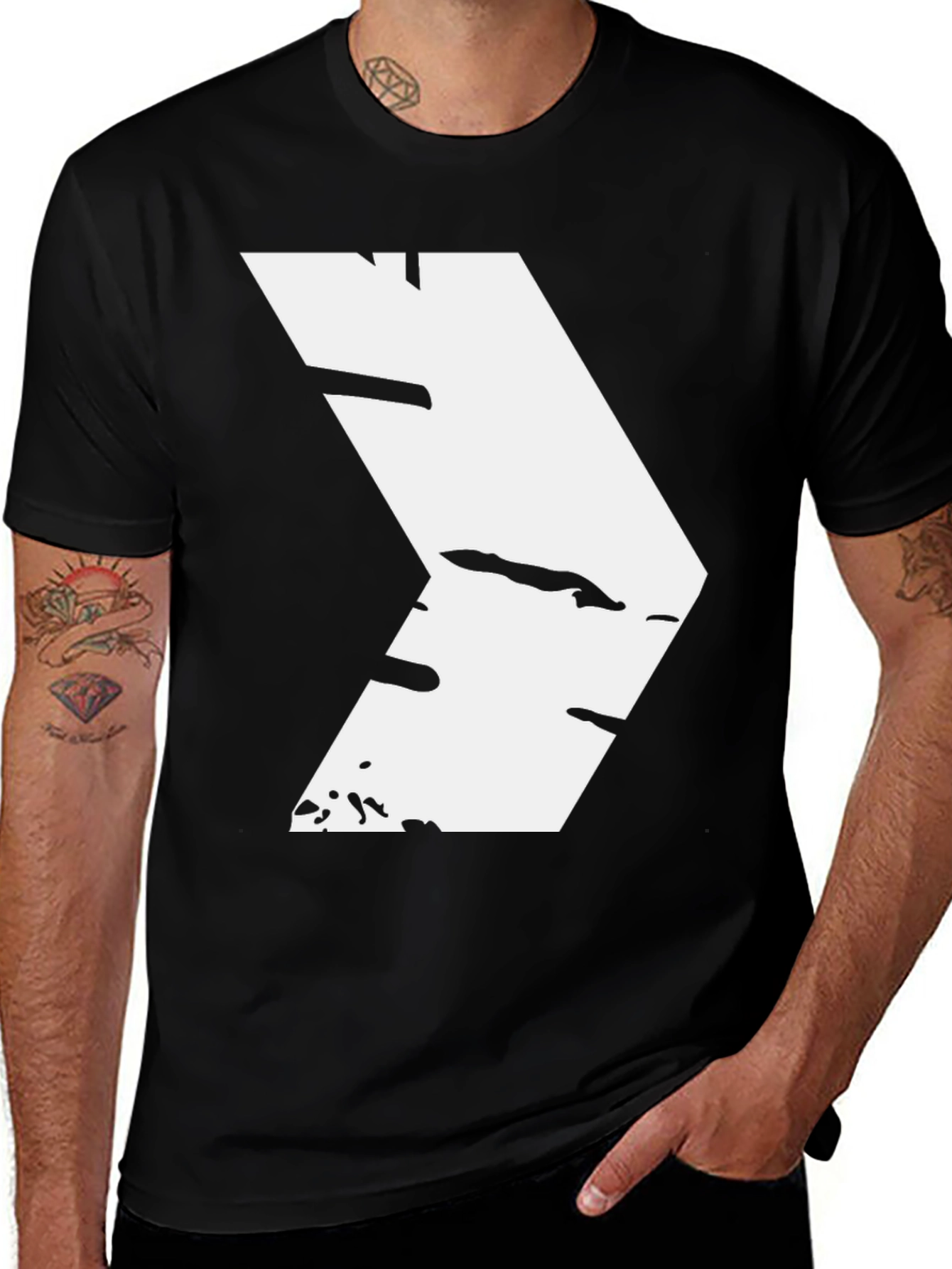 Black Arrow Graphic Black T-Shirt main image