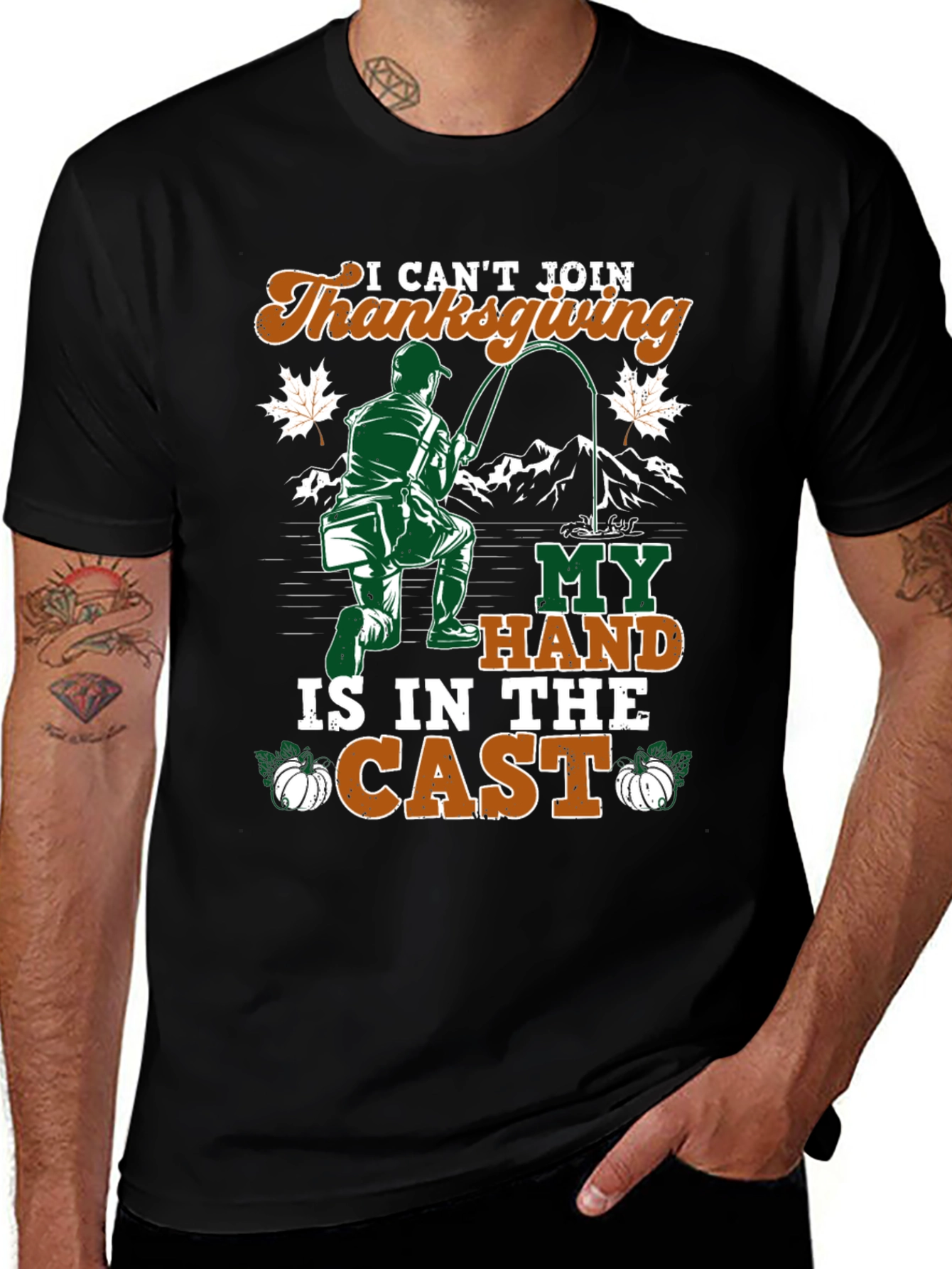 Variant 16 of Thanksgiving Fishing T-Shirt