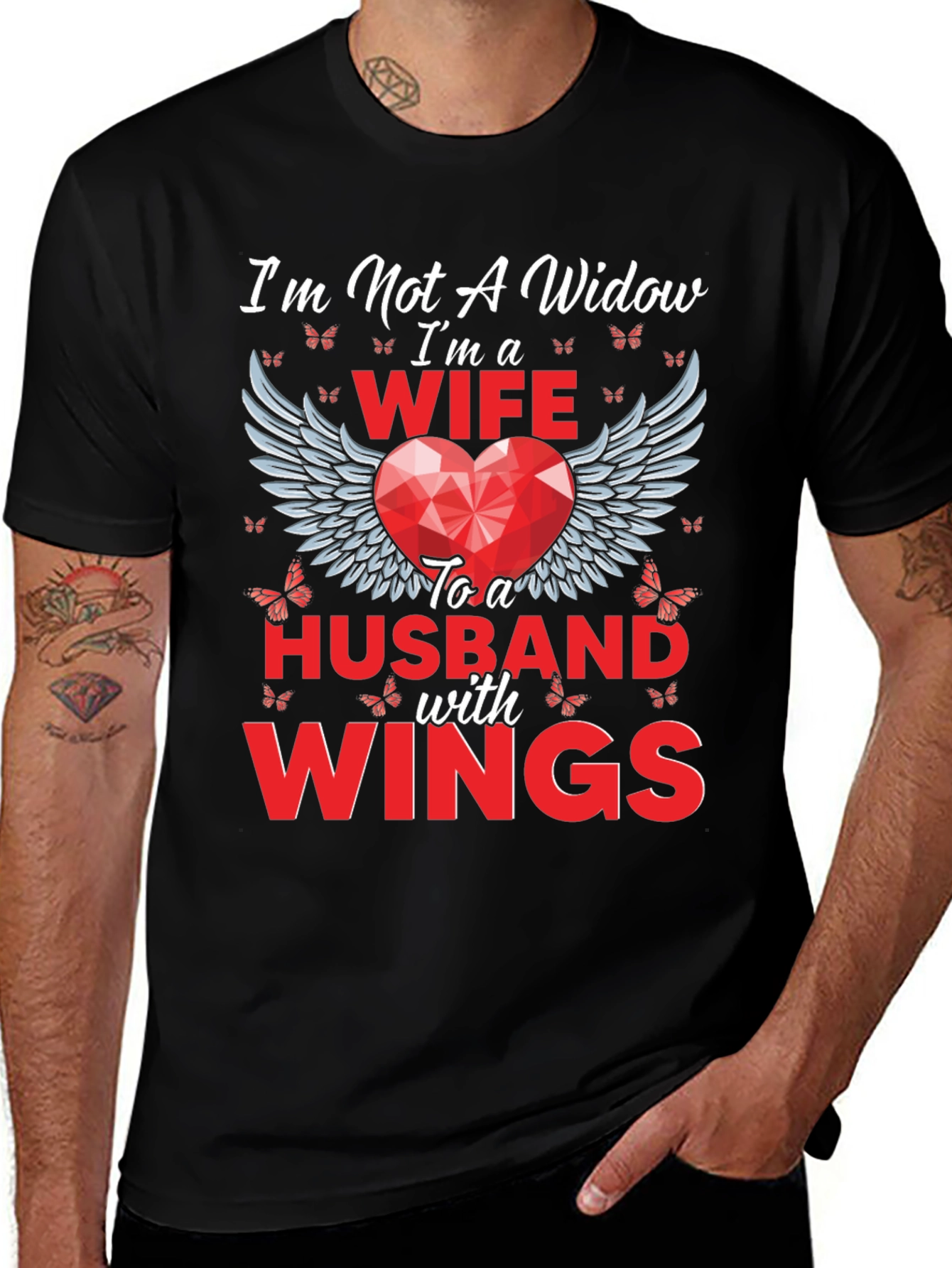 Wife to a Husband with Wings T-Shirt