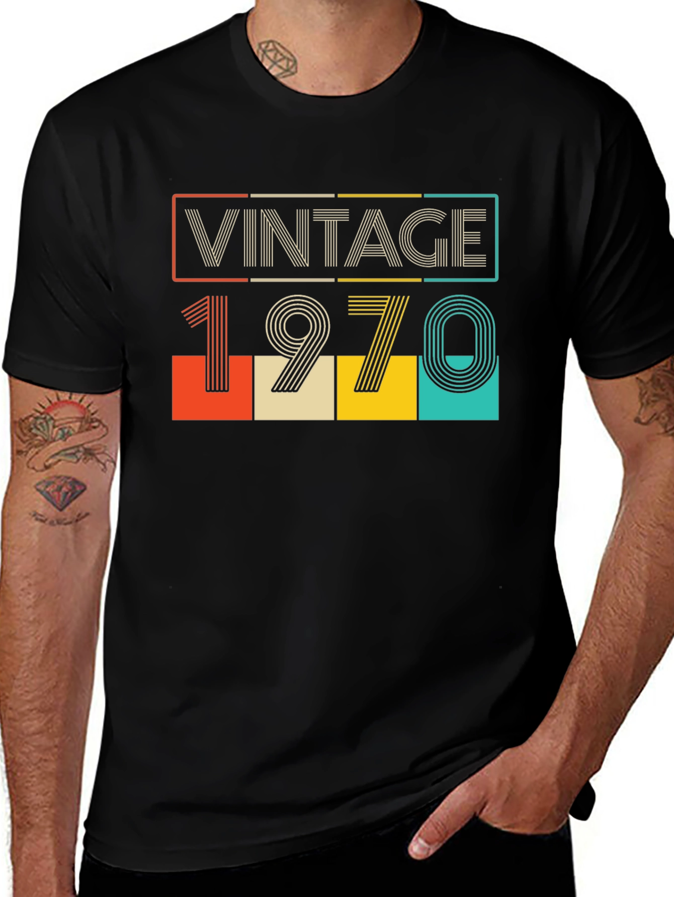 Variant 5 of Vintage 1970 Graphic Tee - Retro Style
