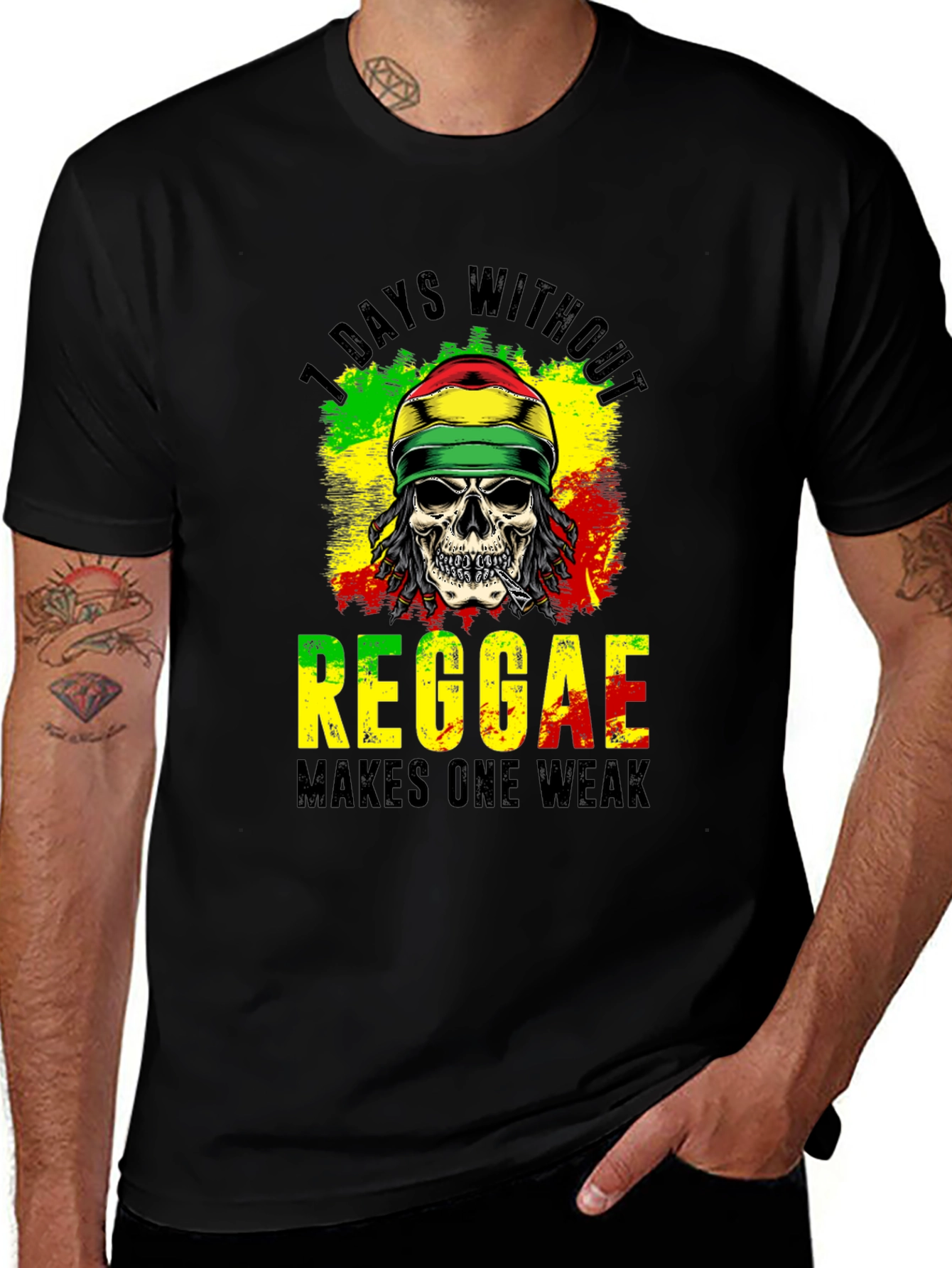Variant 12 of Reggae Skull Graphic Tee