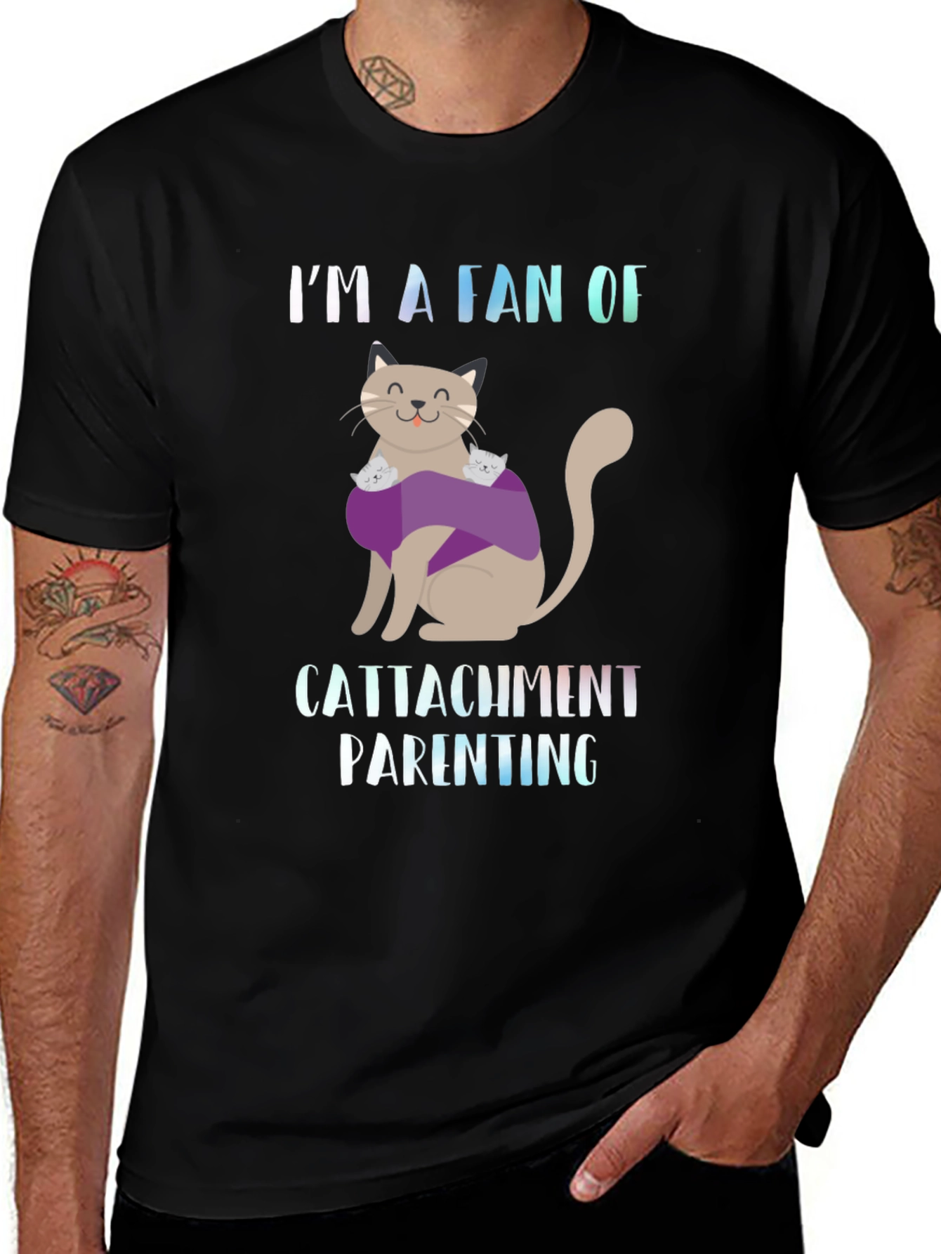 Cat Attachment Parenting T-Shirt