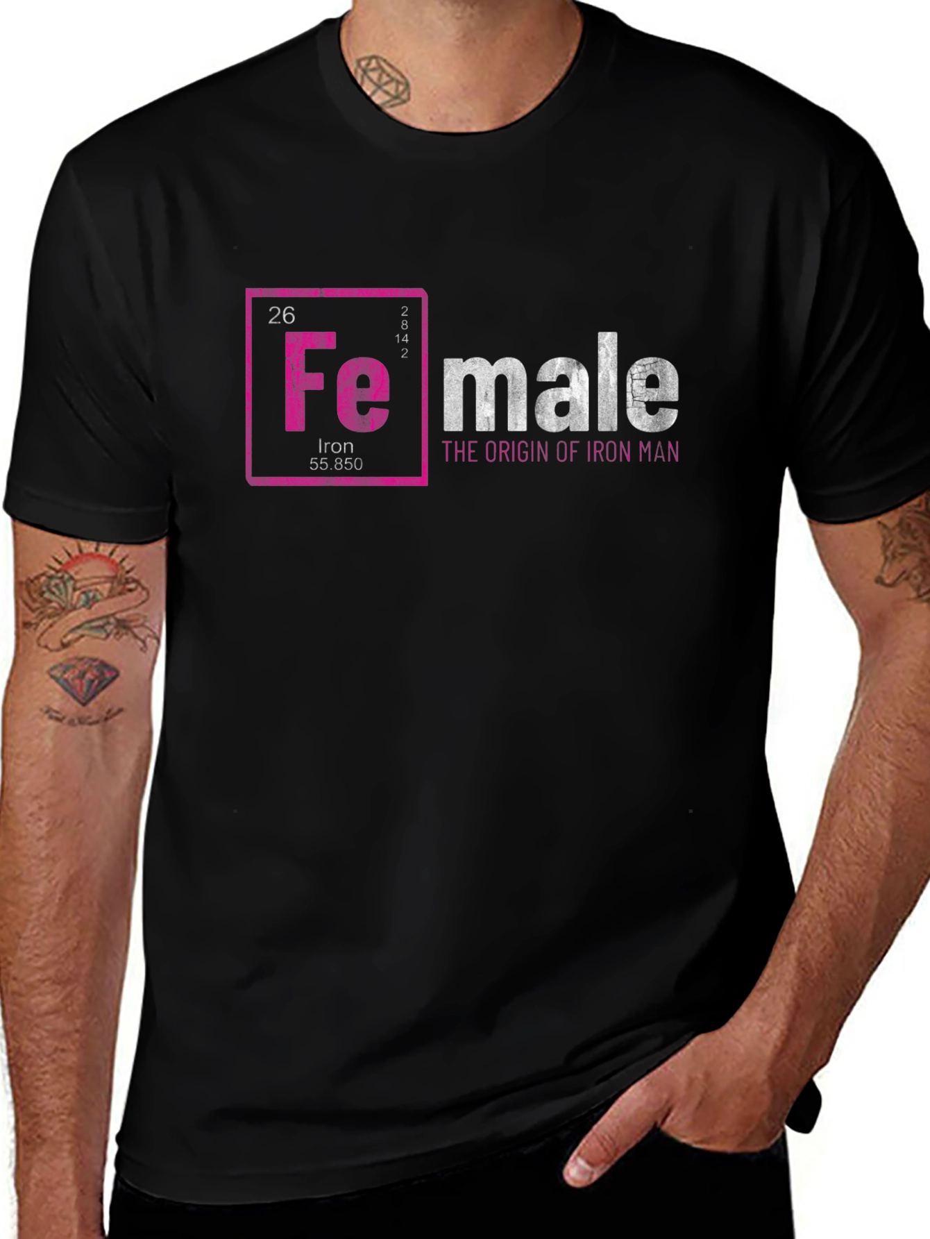 Variant 19 of FeMale Iron Man T-Shirt - Science & Humor