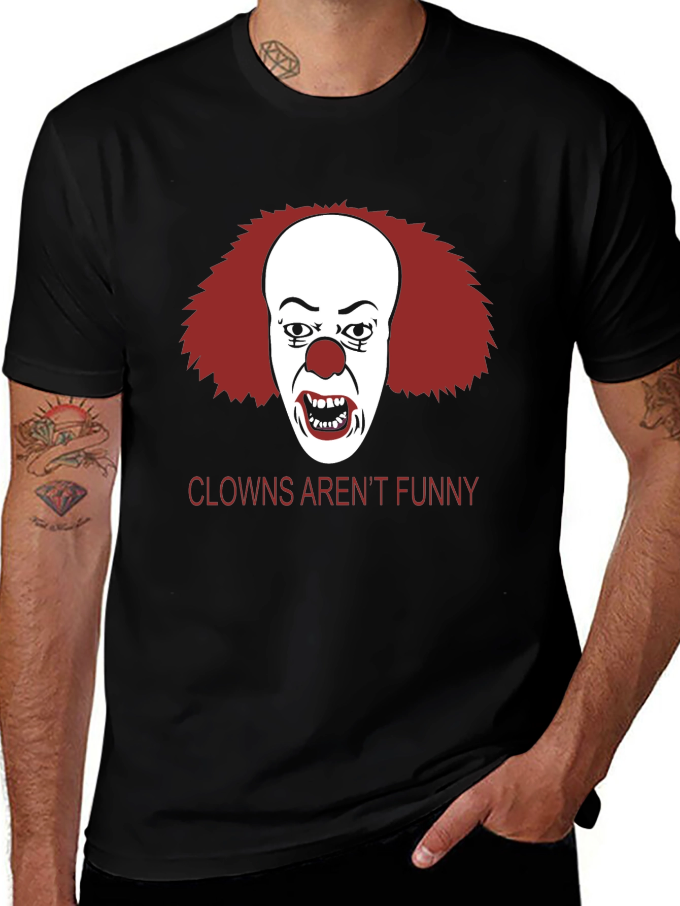 Variant 3 of Clowns Aren't Funny T-Shirt - Horror Movie Tee
