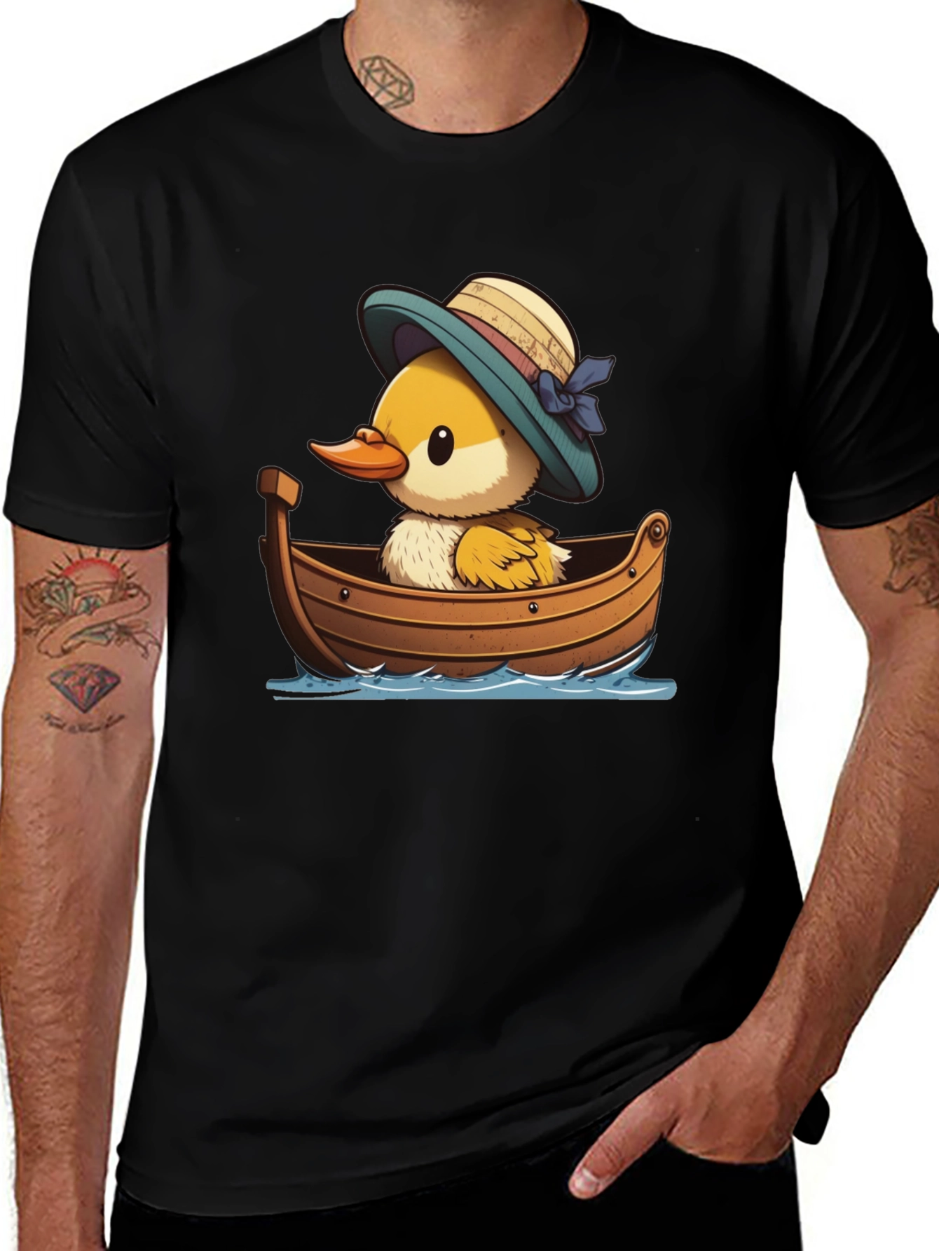 Variant 3 of Duckling in Boat Graphic Tee