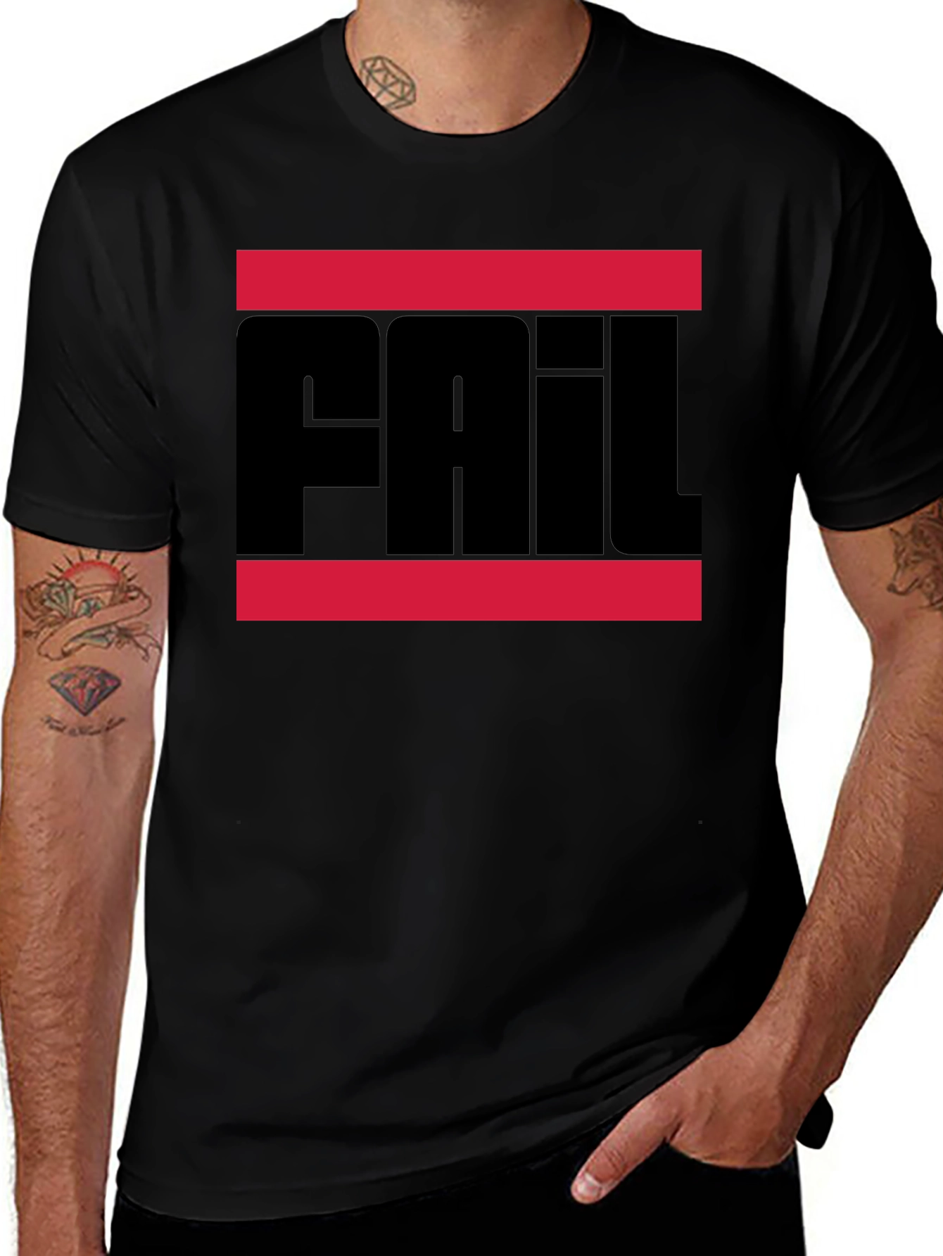 Fail Graphic Tee - Bold Statement T-Shirt