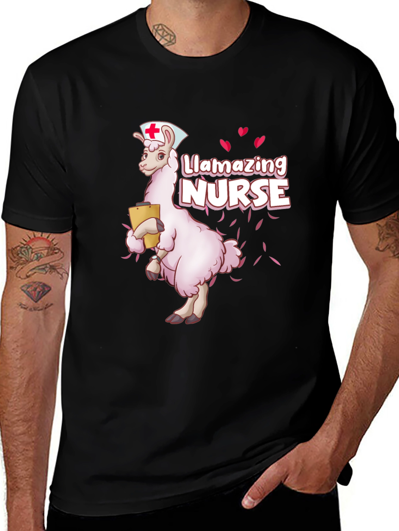 Llamazing Nurse T-Shirt: Funny Llama Nurse Tee