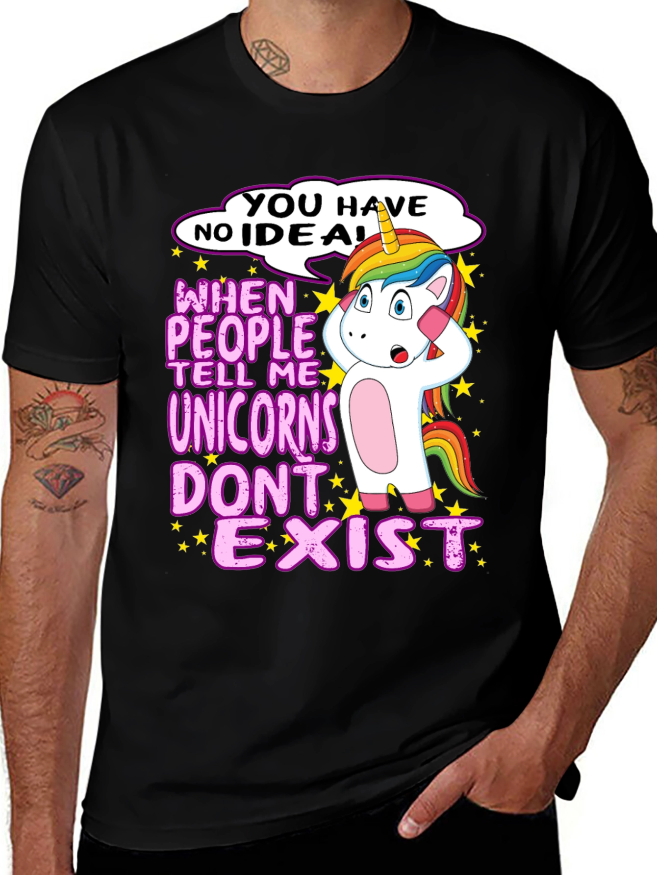 Variant 10 of Funny Unicorn T-Shirt - When People Tell Me Unicorns Don't Exist
