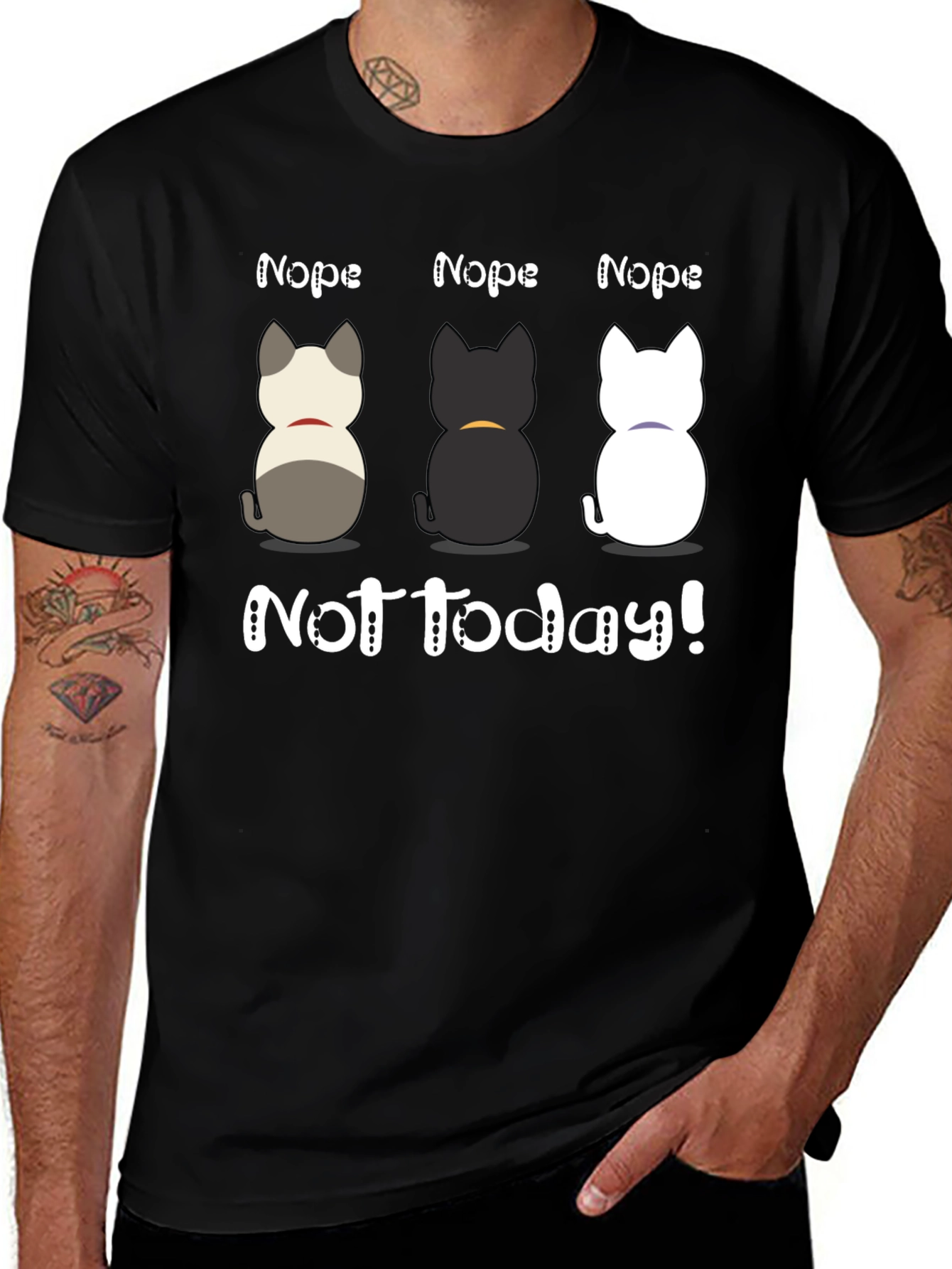 Variant 22 of Nope Not Today T-Shirt Cute Cats
