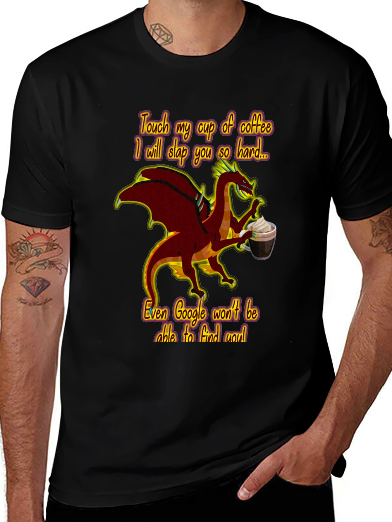 Variant 18 of Dragon Coffee Lover T-Shirt