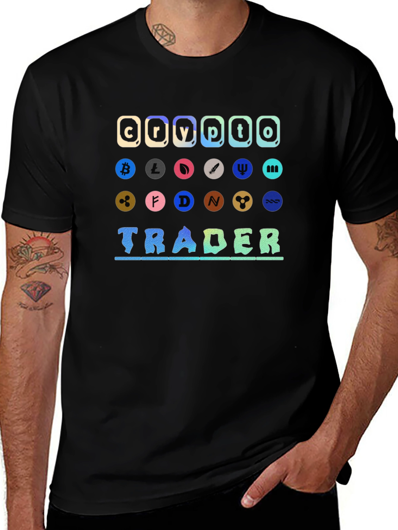 Variant 11 of Crypto Trader Graphic T-Shirt