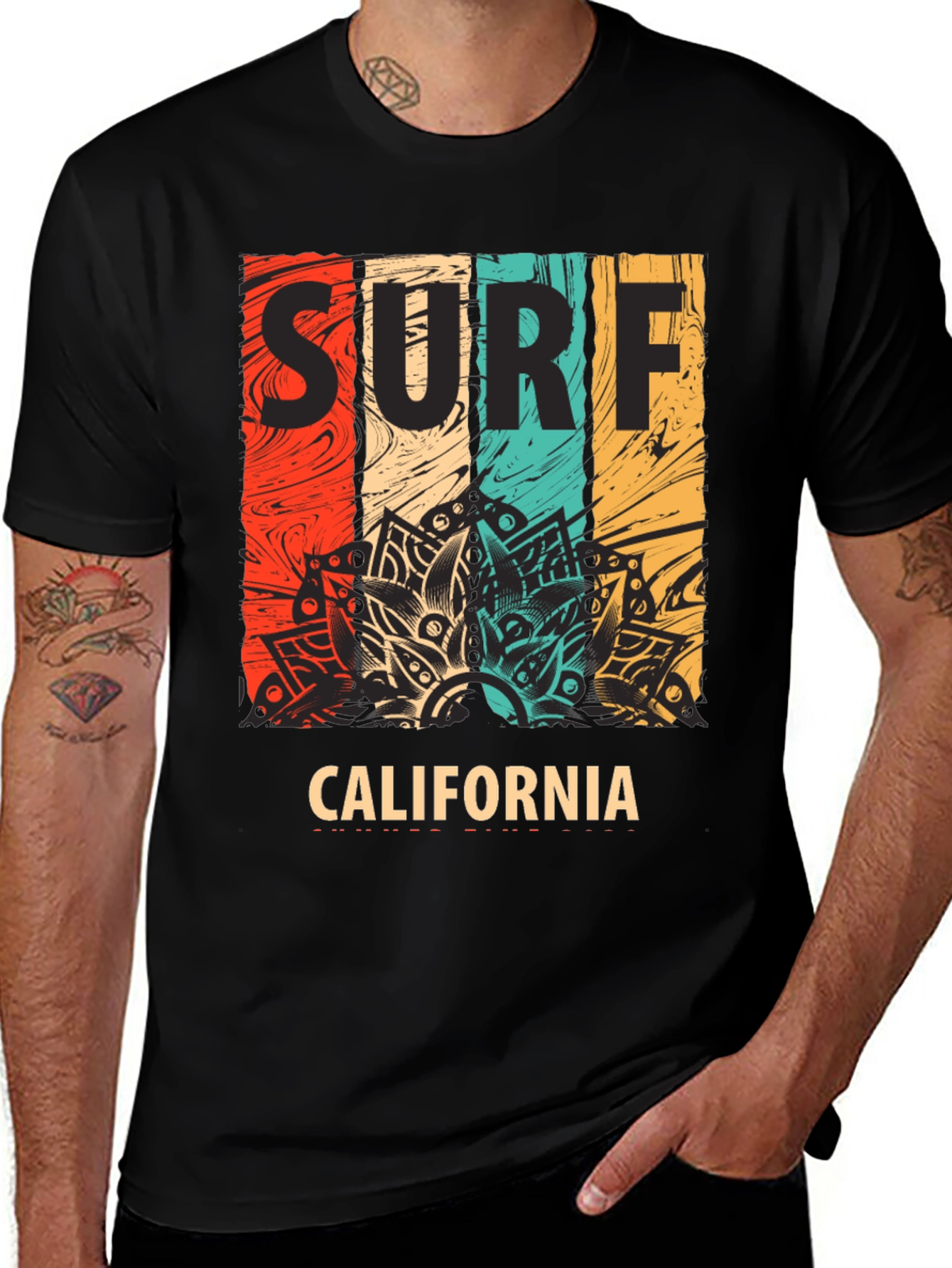 Variant 25 of Surf California Graphic Tee