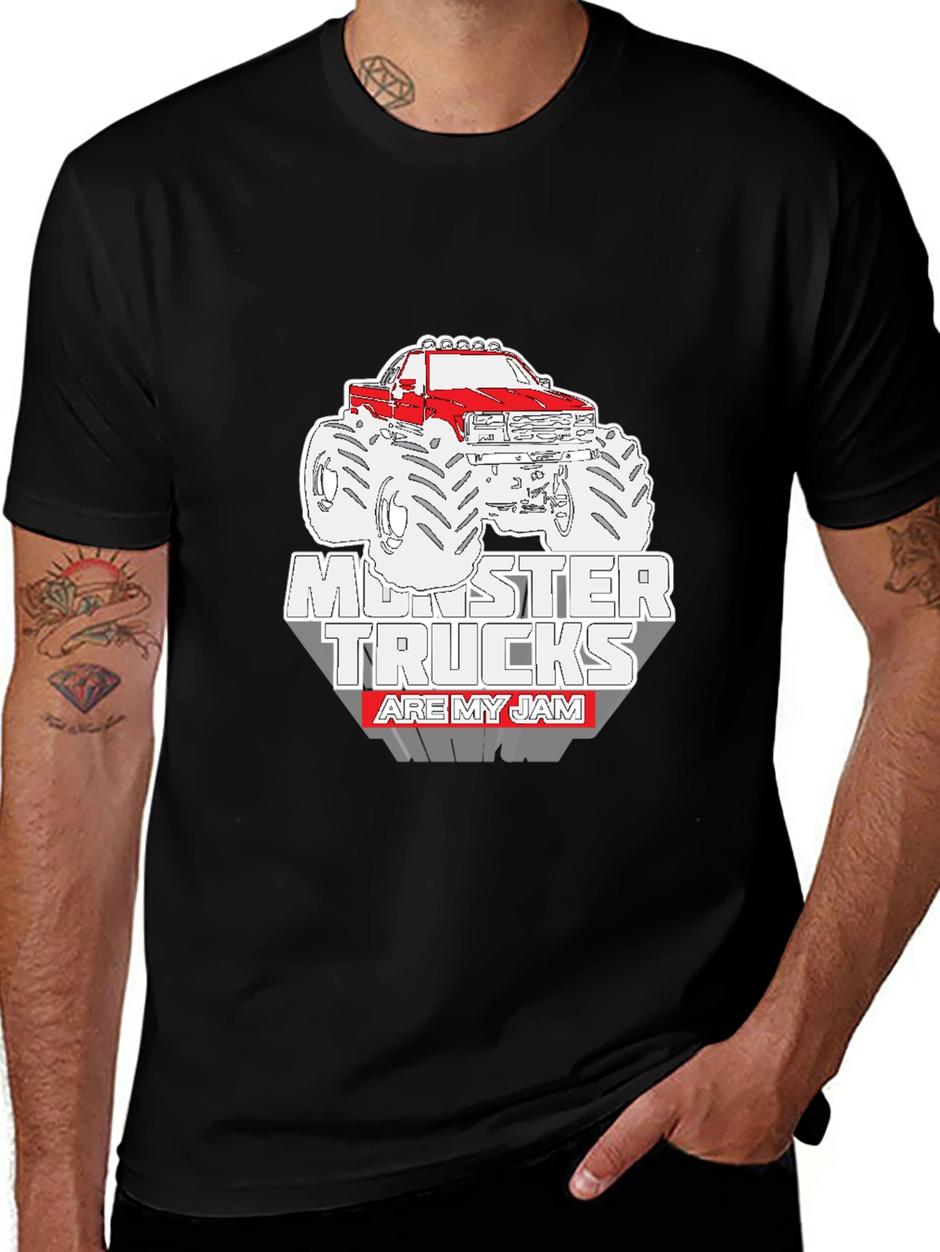 Variant 23 of Monster Trucks Are My Jam Graphic T-Shirt