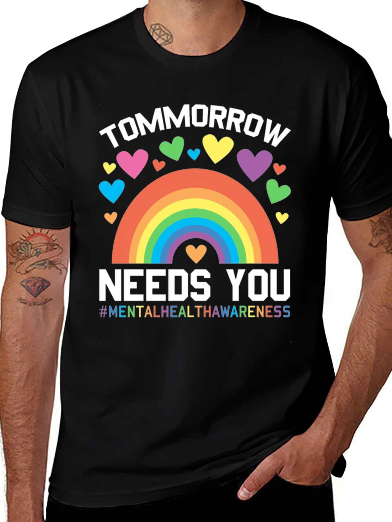 Variant 10 of Tomorrow Needs You Mental Health Awareness T-Shirt