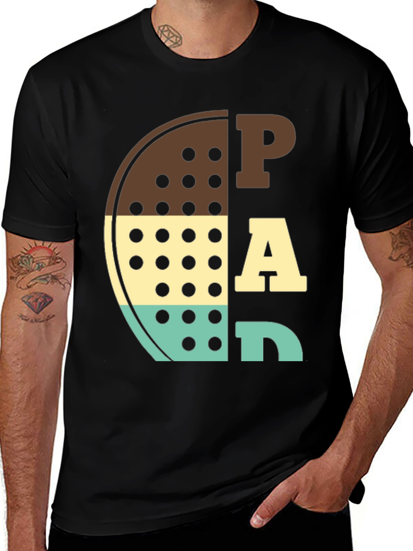 Variant 20 of Padel Retro Style T-Shirt - Game On!