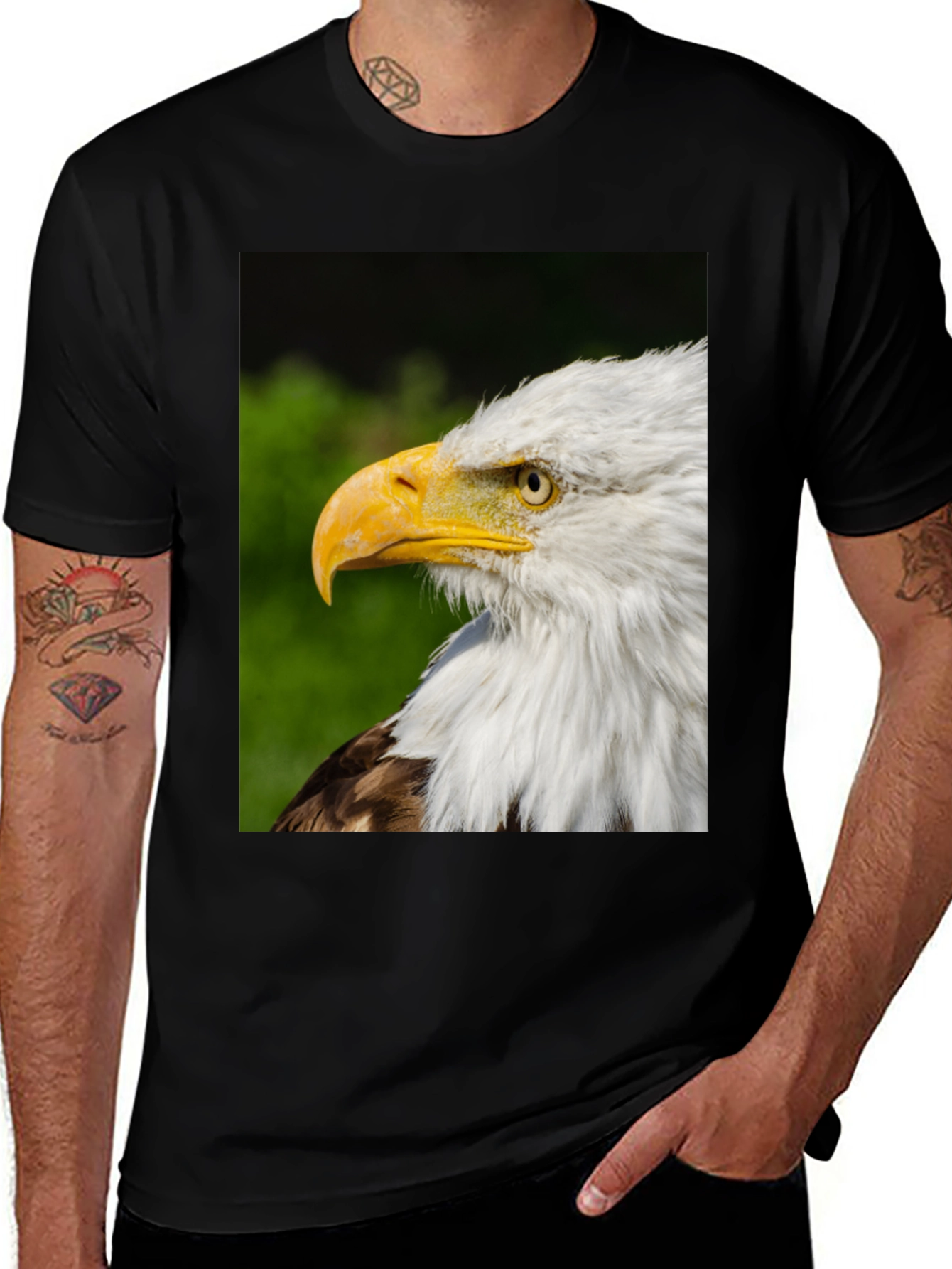 Bald Eagle Graphic Tee - Patriotic Design