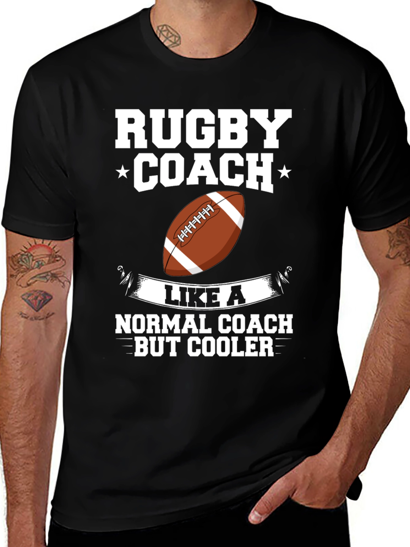 Variant 13 of Rugby Coach T-Shirt - Like A Normal Coach But Cooler