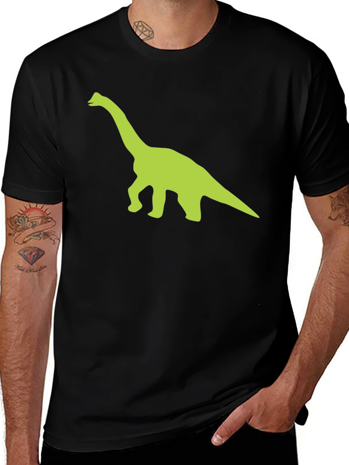 Variant 27 of Dino Graphic T-Shirt - Retro Brontosaurus Tee