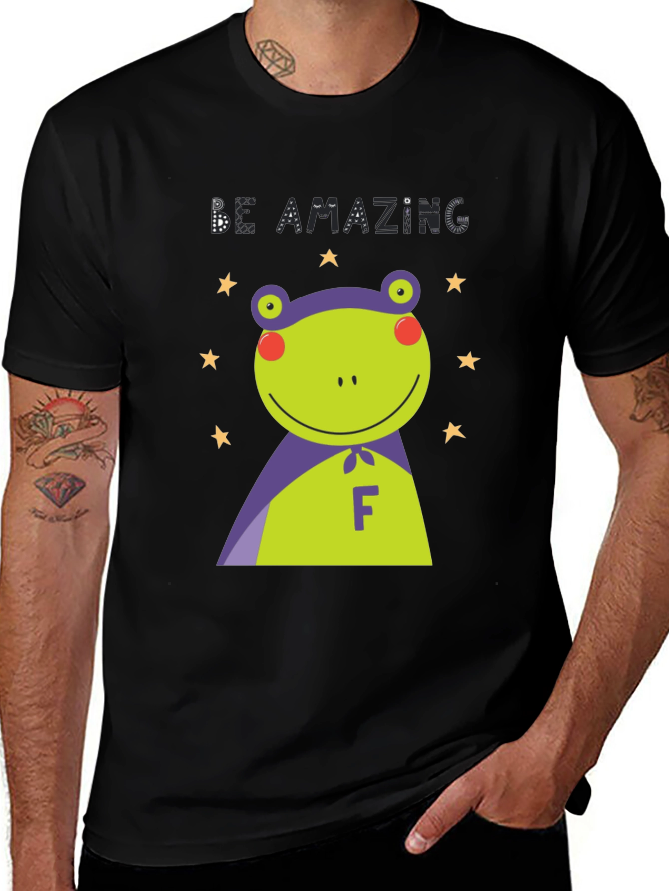 Be Amazing Frog Tee - Cute Character Graphic T-Shirt
