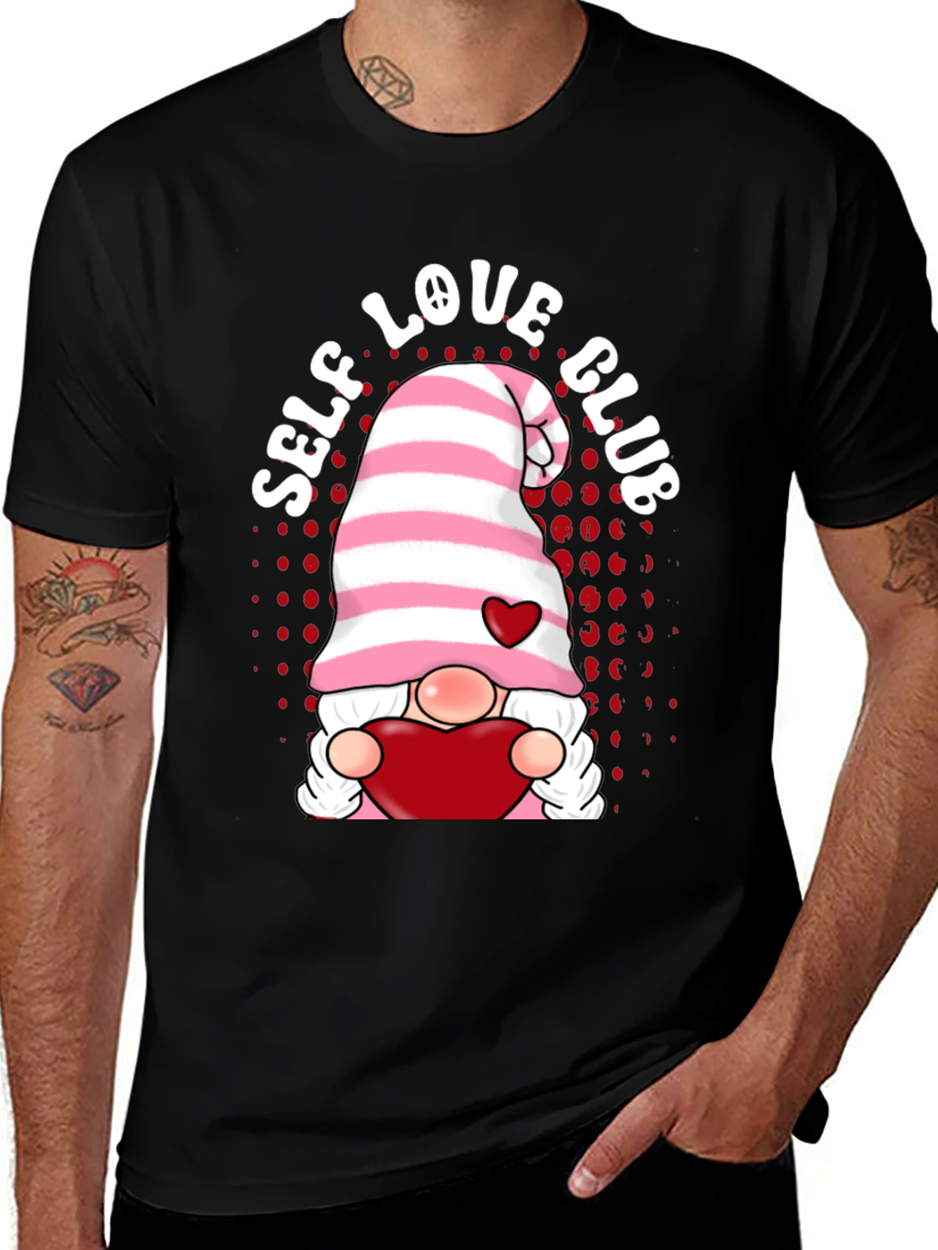 Variant 28 of Self Love Club Gnome T-Shirt - Valentine's Day