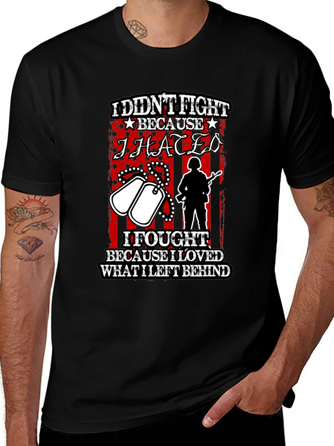 Variant 6 of Patriotic I Fought Because I Loved T-Shirt