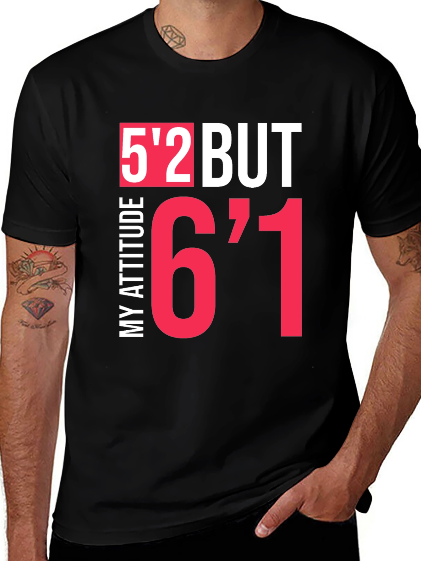 Variant 26 of Humorous Height Attitude Graphic Tee