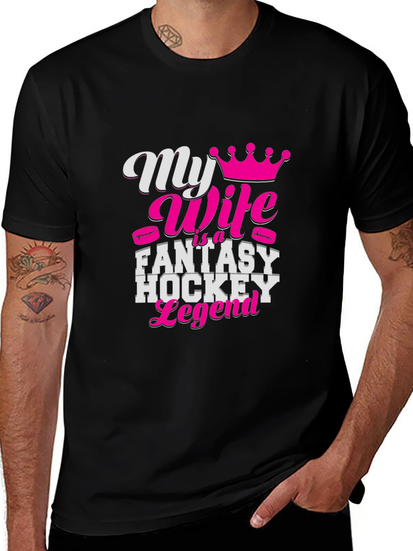 Variant 20 of Fantasy Hockey Legend Wife T-Shirt