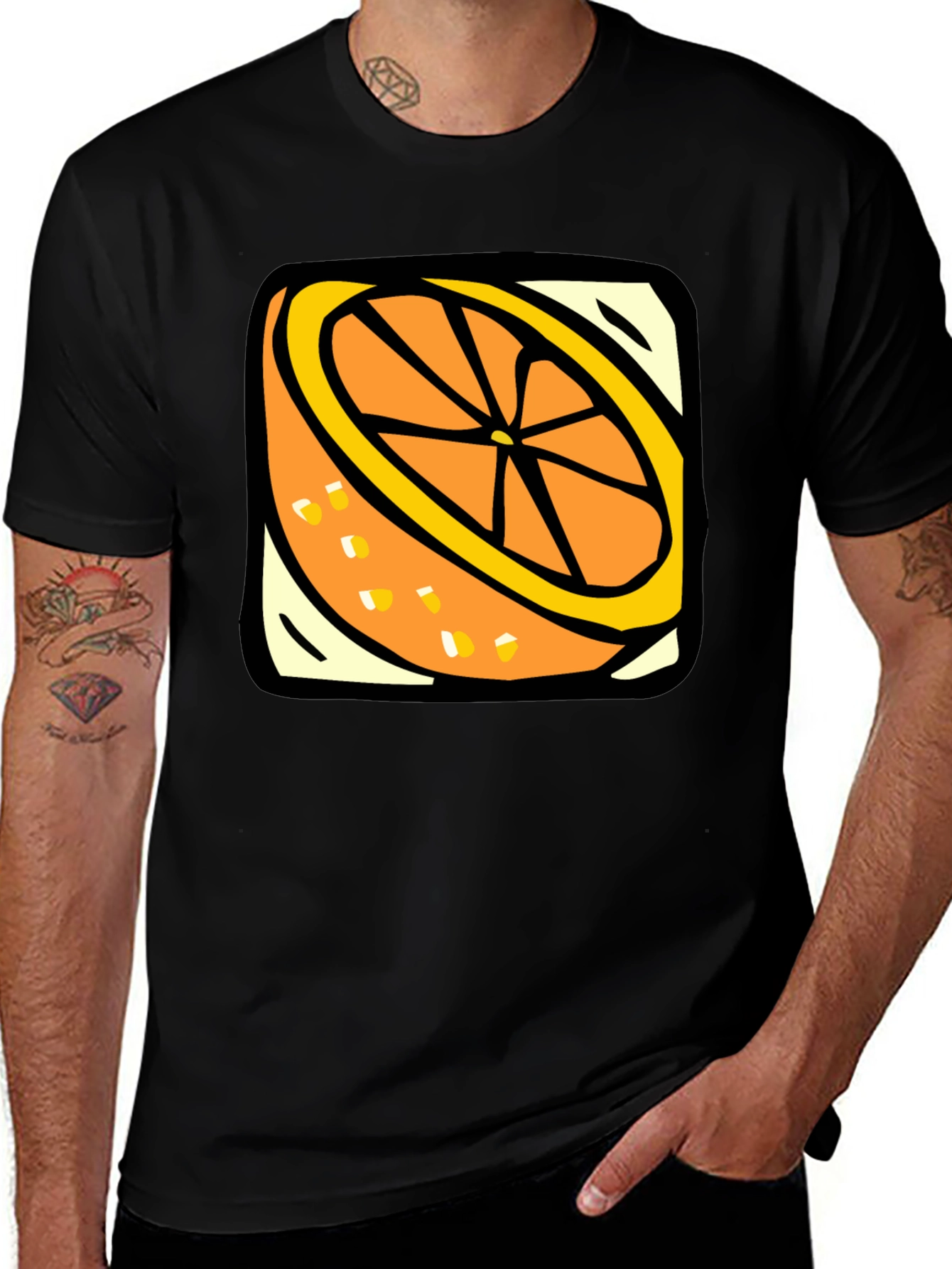 Variant 5 of Orange Slice Graphic Tee - Fruitful Fashion